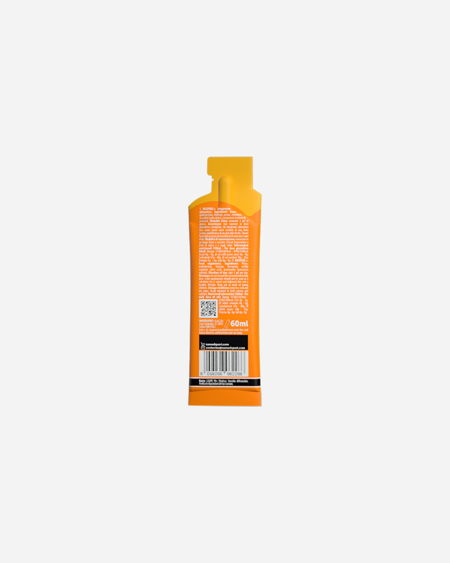 Energetico NAMED SPORT RACE FUEL GEL ORANGE 60ML  - Arancione - 3 | Cisalfa Sport