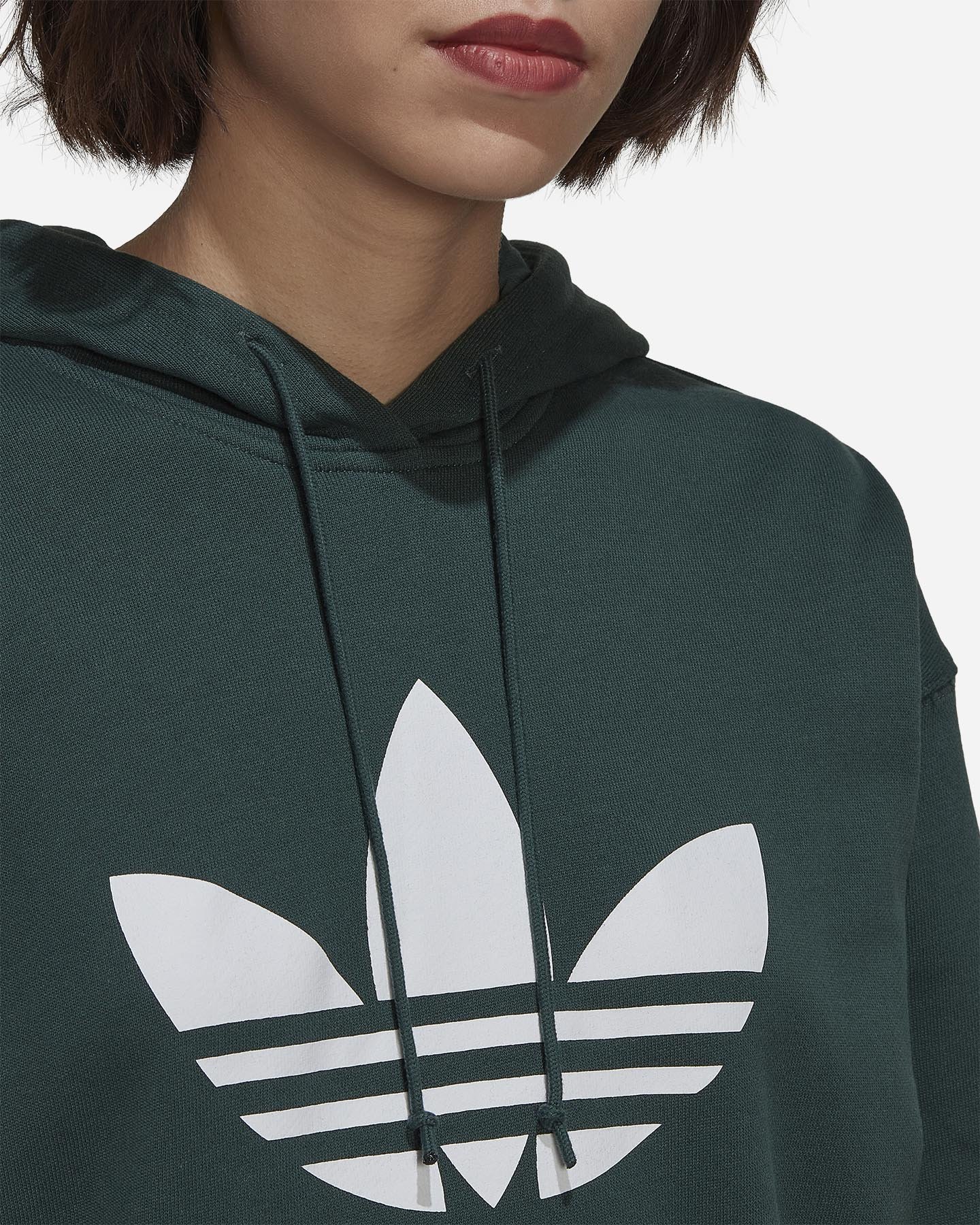 Felpa ADIDAS ADICOLOR TREFOIL W - Verde - 4 | Cisalfa Sport
