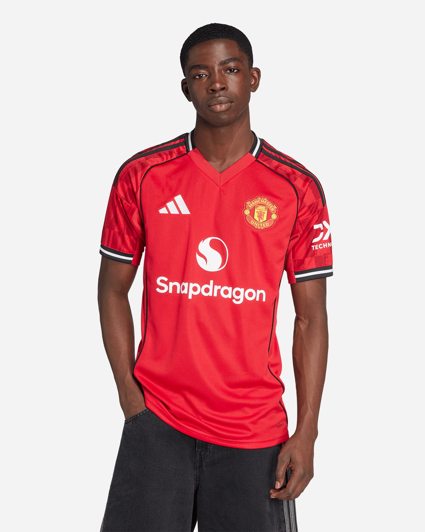 Maglia calcio ufficiale ADIDAS MANCHESTER UNITED HOME 25-26 M - Rosso - 2 | Cisalfa Sport