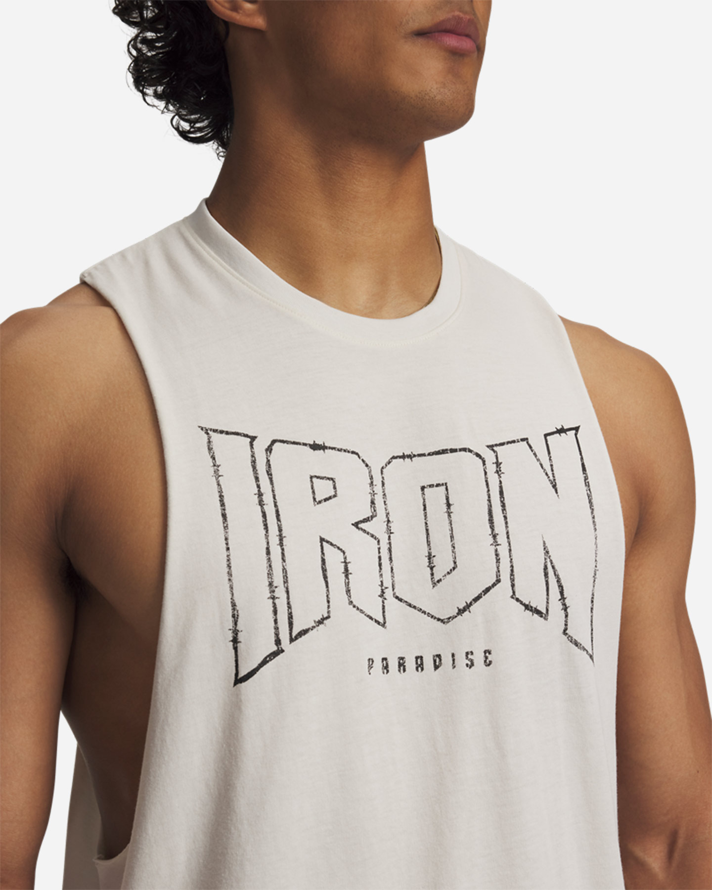 Canotta UNDER ARMOUR PROJECT ROCK M - Bianco - 3 | Cisalfa Sport