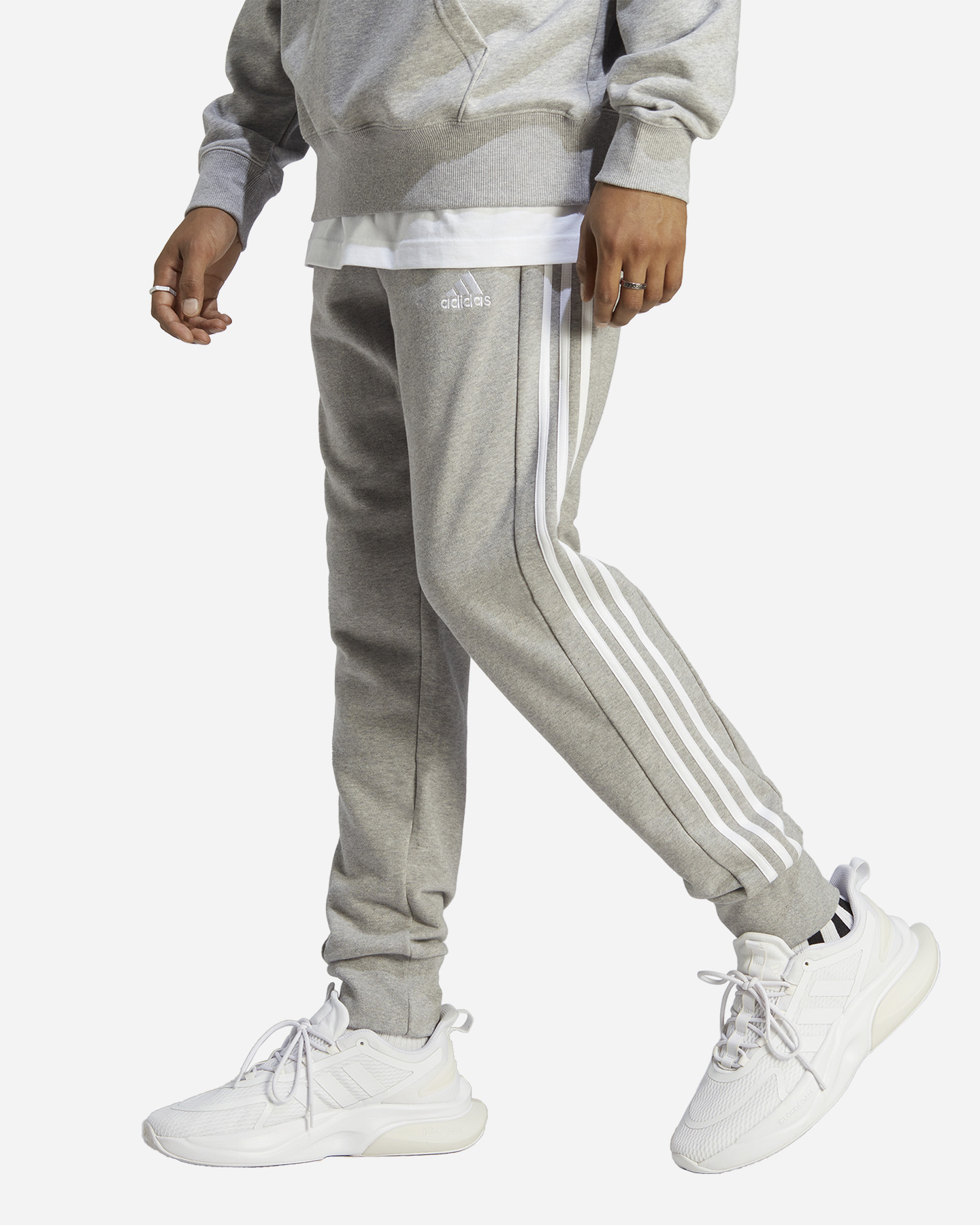 Pantalone ADIDAS CORE 3STRIPES BADGE OF SPORT M - Grigio - 1 | Cisalfa Sport