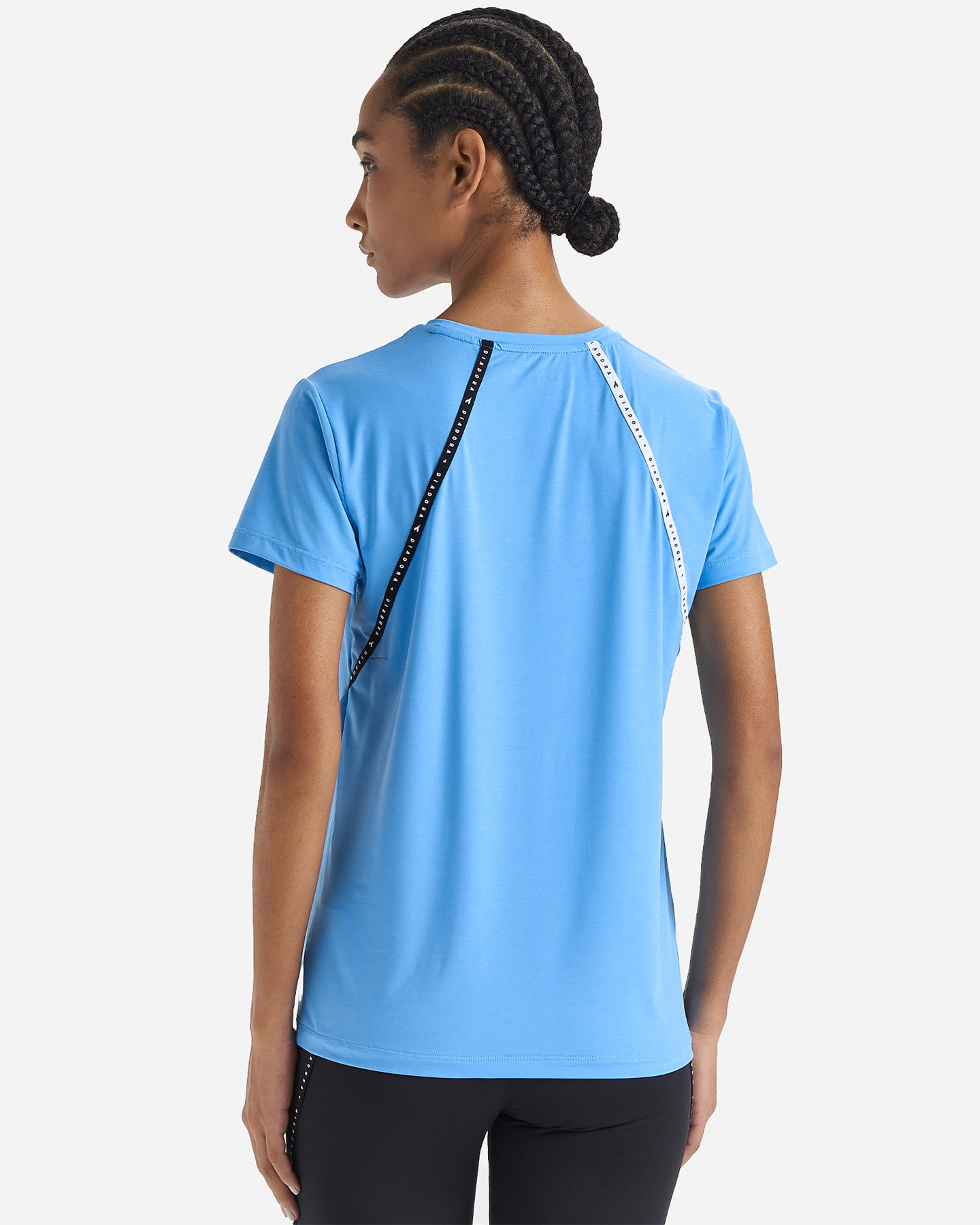 T-shirt running DIADORA BE ONE W - Blu - 2 | Cisalfa Sport