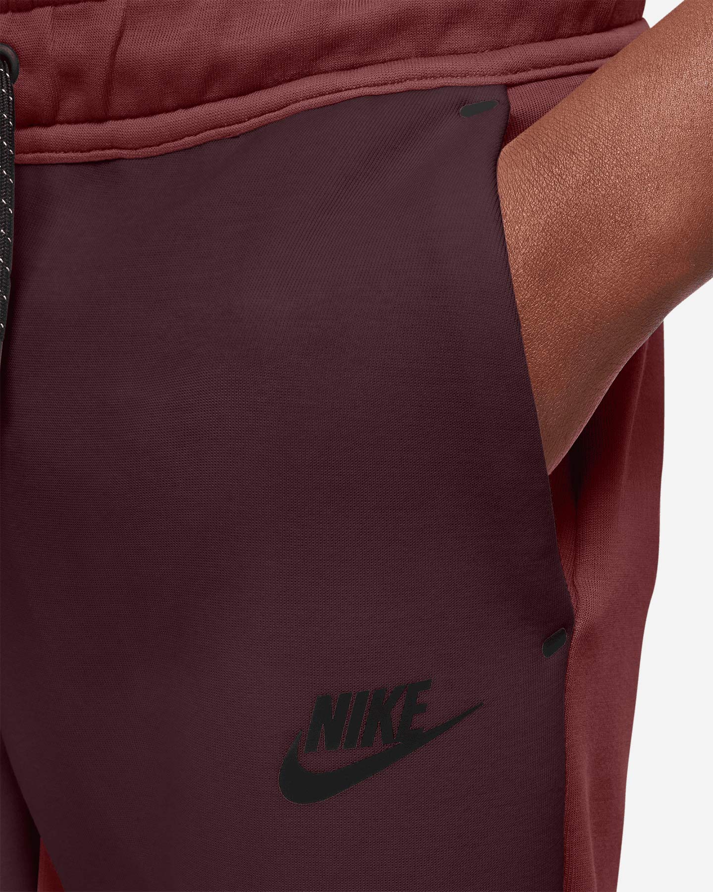 Pantalone NIKE TECH FLEECE 2 JR - Rosso - 2 | Cisalfa Sport