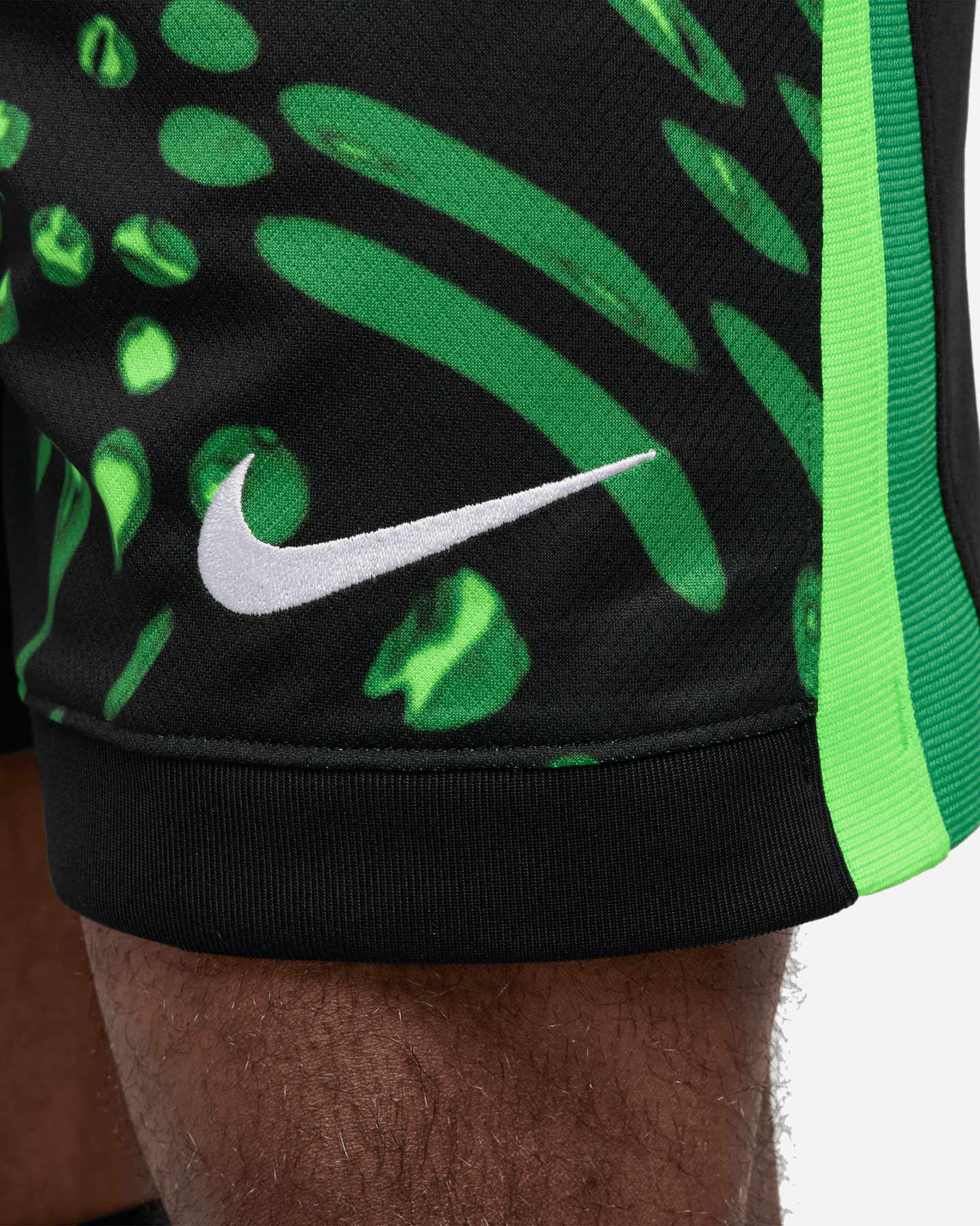 Pantaloncini calcio ufficiali NIKE DRI FIT NIGERIA AWAY 23-24 M - Nero - 5 | Cisalfa Sport