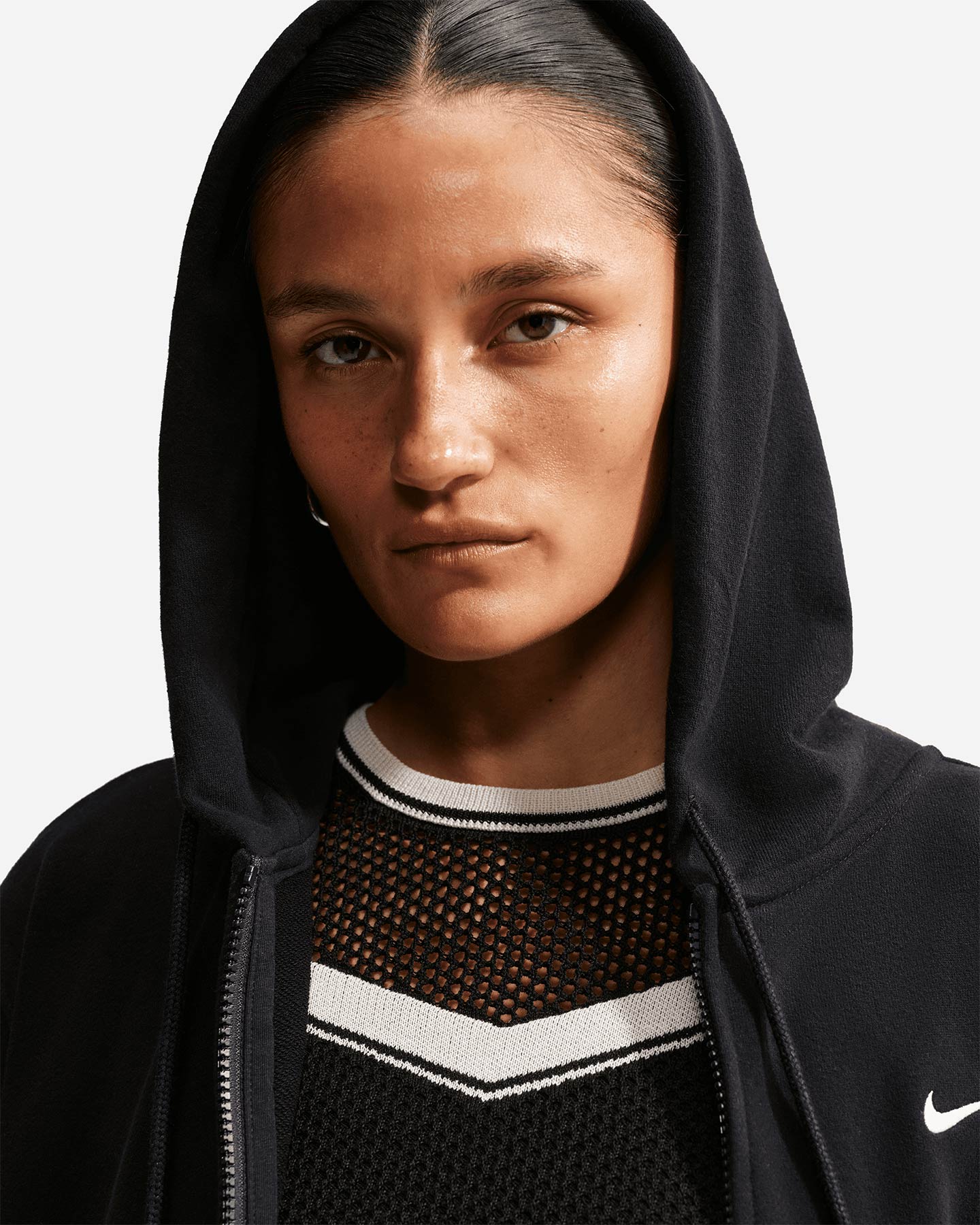 Felpa NIKE STUDIO SMALL LOGO W - Nero - 5 | Cisalfa Sport