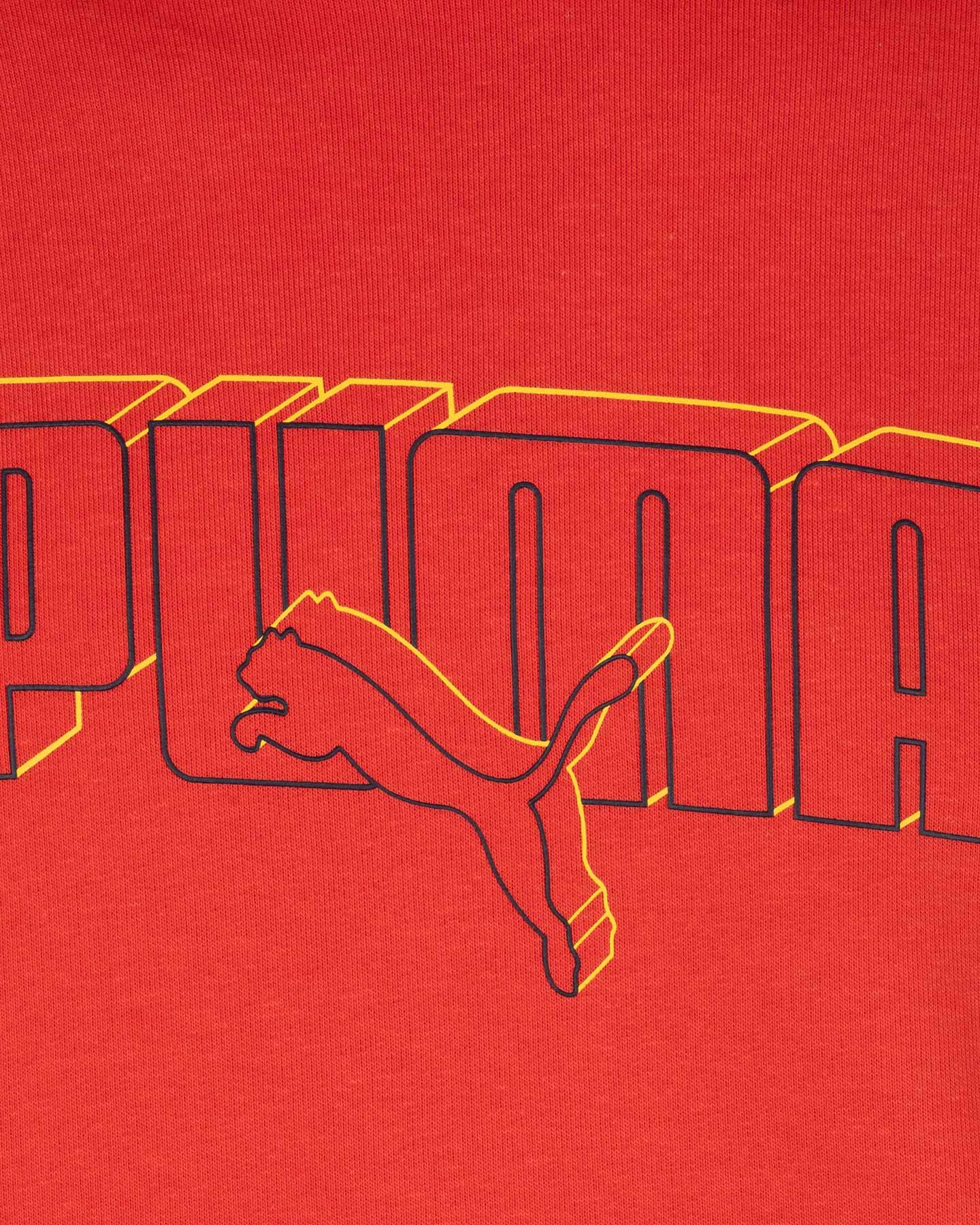 Felpa PUMA LOGO LAB M - Rosso - 2 | Cisalfa Sport