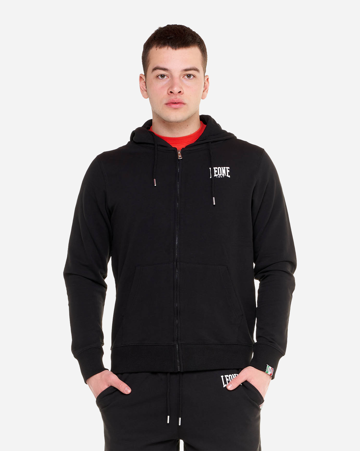 Felpa LEONE SMALL LOGO M - Nero - 0 | Cisalfa Sport