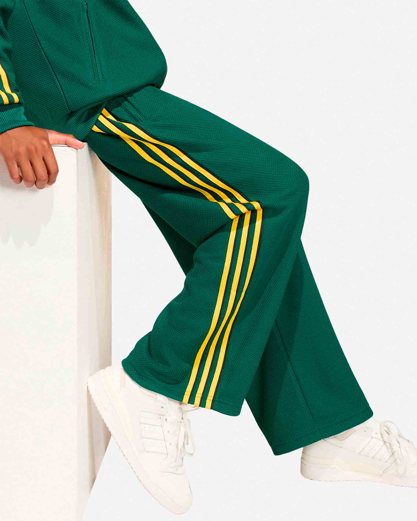 Pantalone ADIDAS FIREBIRD JR - Verde - 5 | Cisalfa Sport