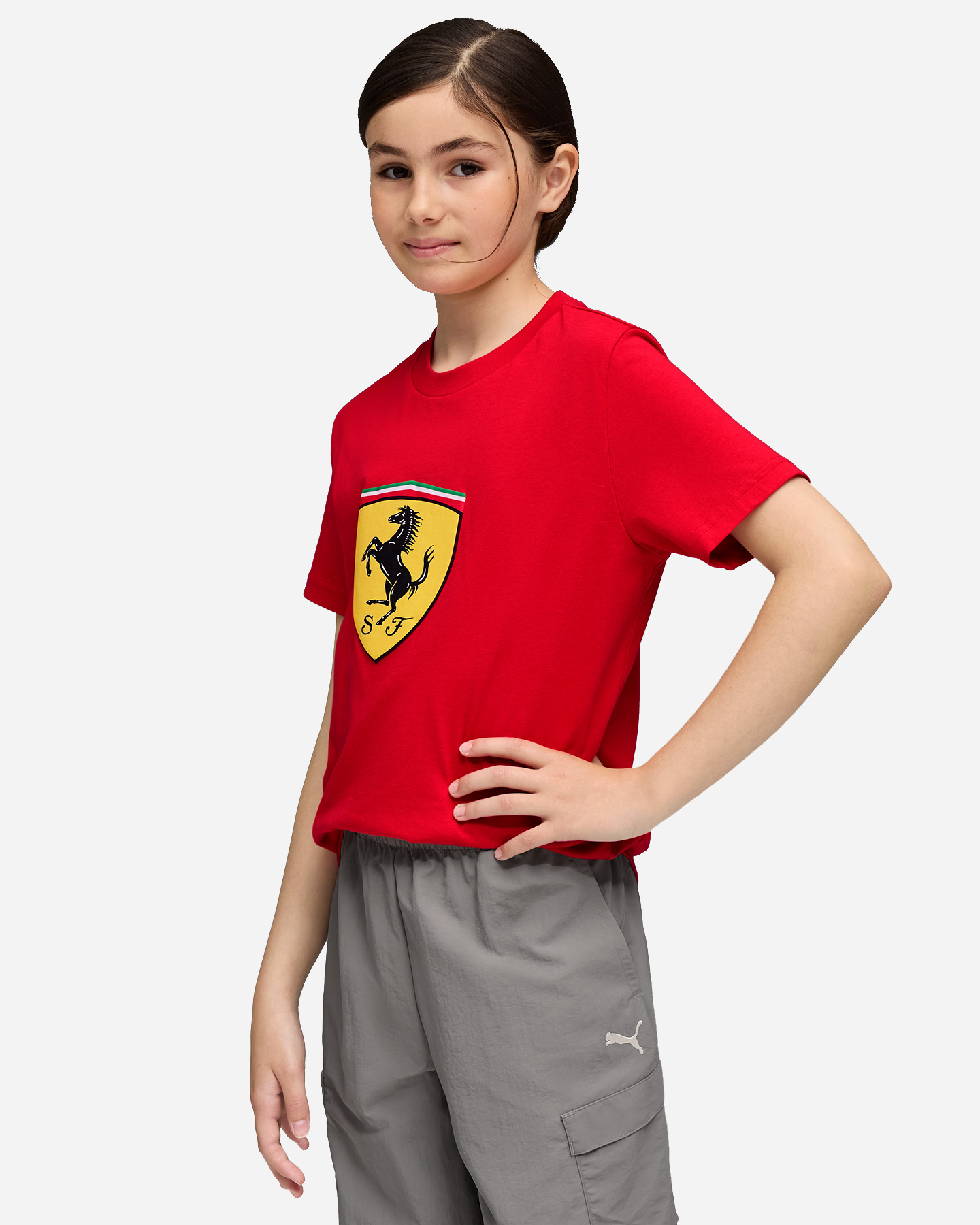 Fanwear PUMA FERRARI SPORTSW COLORED SHIELD JR - Rosso - 2 | Cisalfa Sport