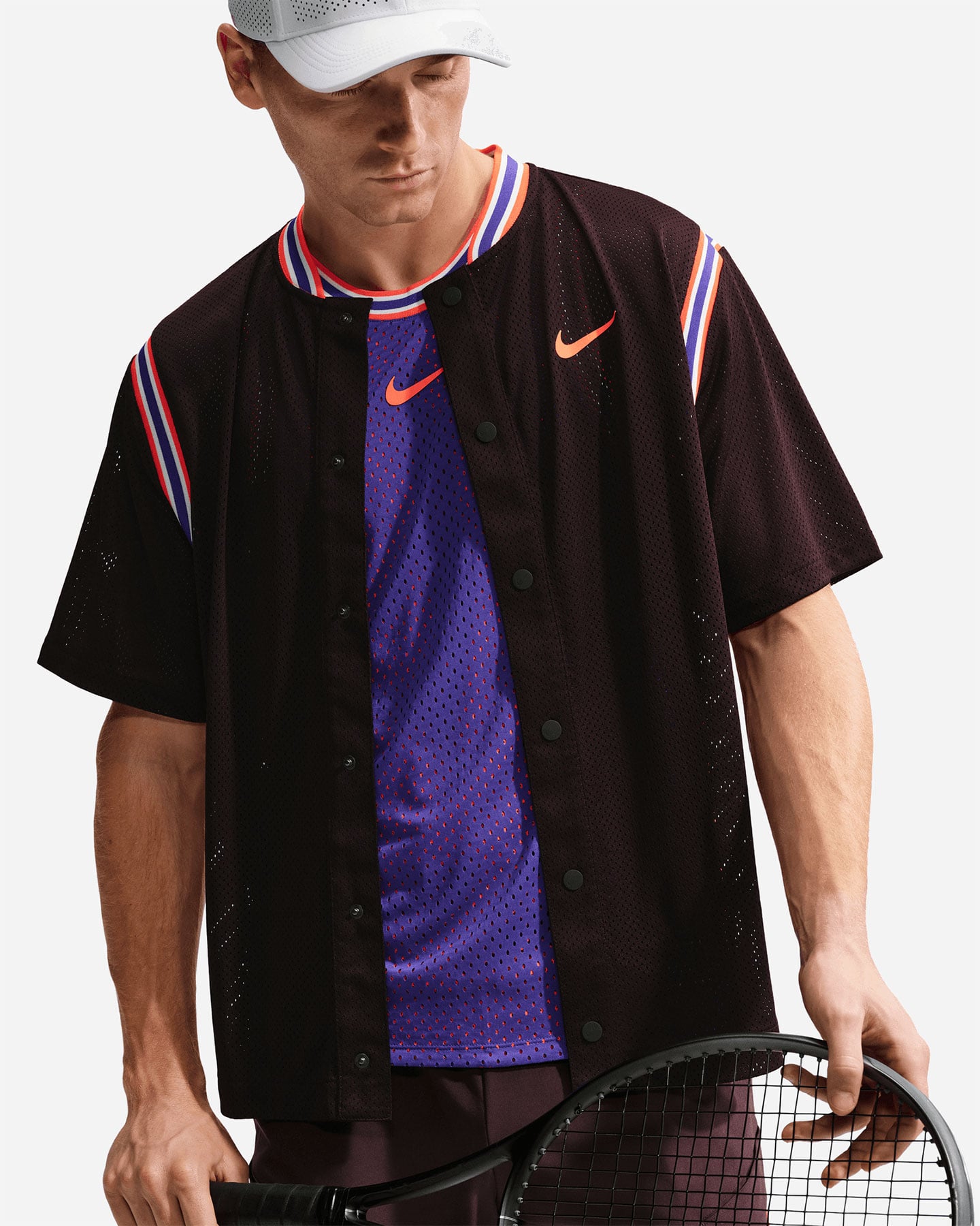 Giacca tennis NIKE DRI FIT SLAM CARLOS M - Viola - 4 | Cisalfa Sport