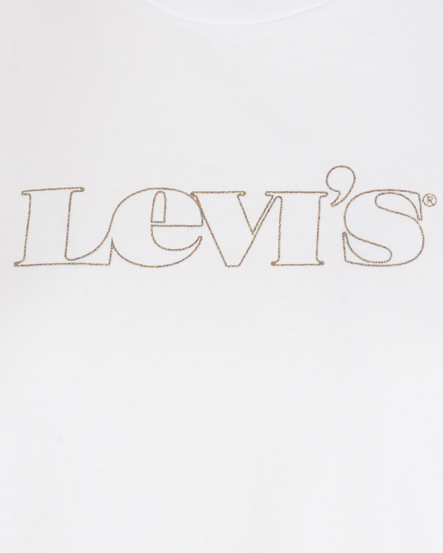 T-shirt LEVI'S LOGO OUTLINE GLITTER W - Bianco - 2 | Cisalfa Sport