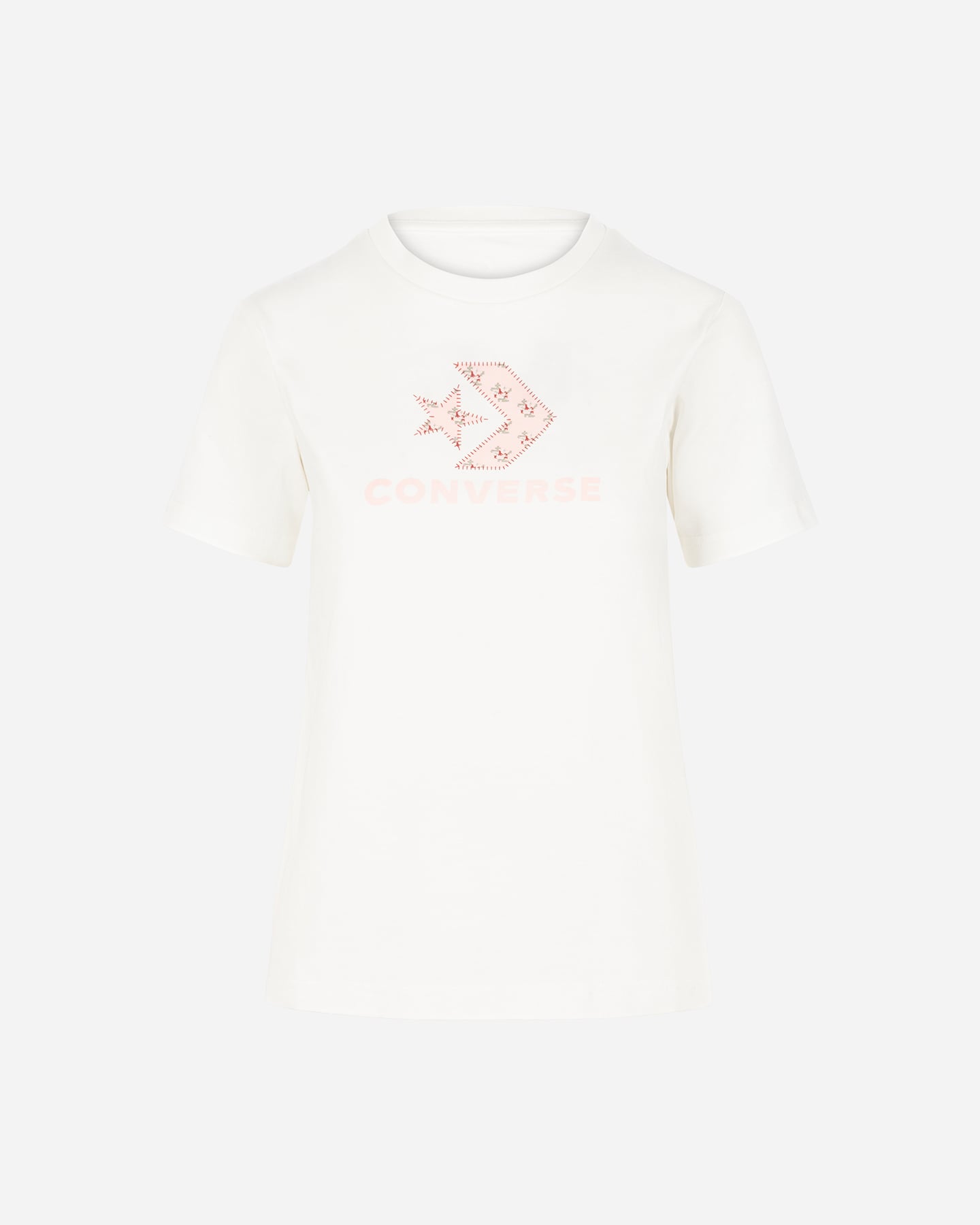Converse Star Chevron W - T-shirt - Donna - Bianco