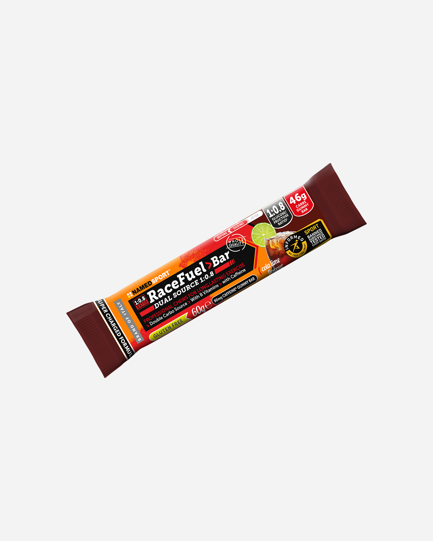 Energetico NAMED SPORT RACE FUEL BAR COLA-LIME 60G  - Color mix - 0 | Cisalfa Sport