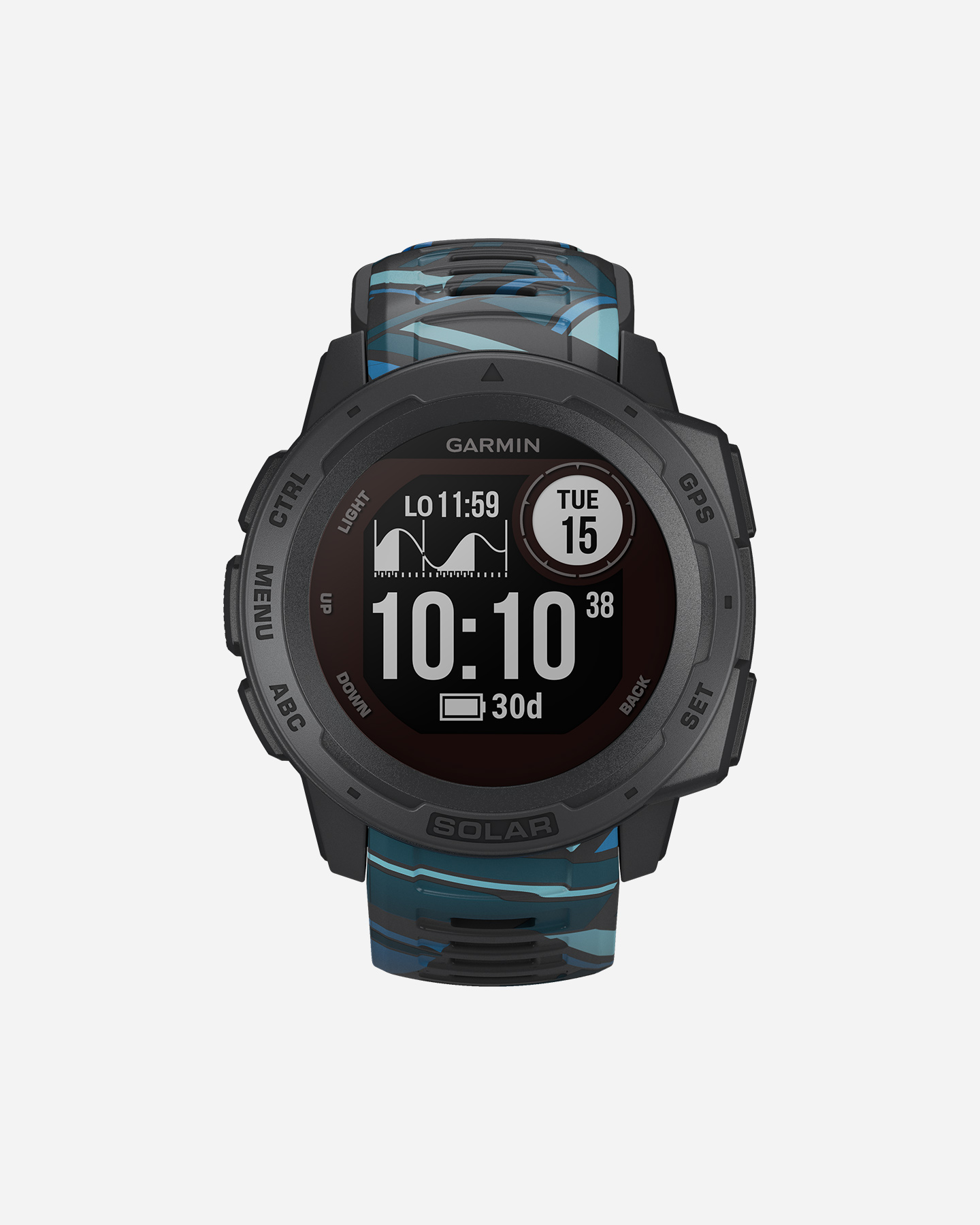 Orologio multifunzione GARMIN INSTINCT SOLAR SURF  - Nero - 0 | Cisalfa Sport