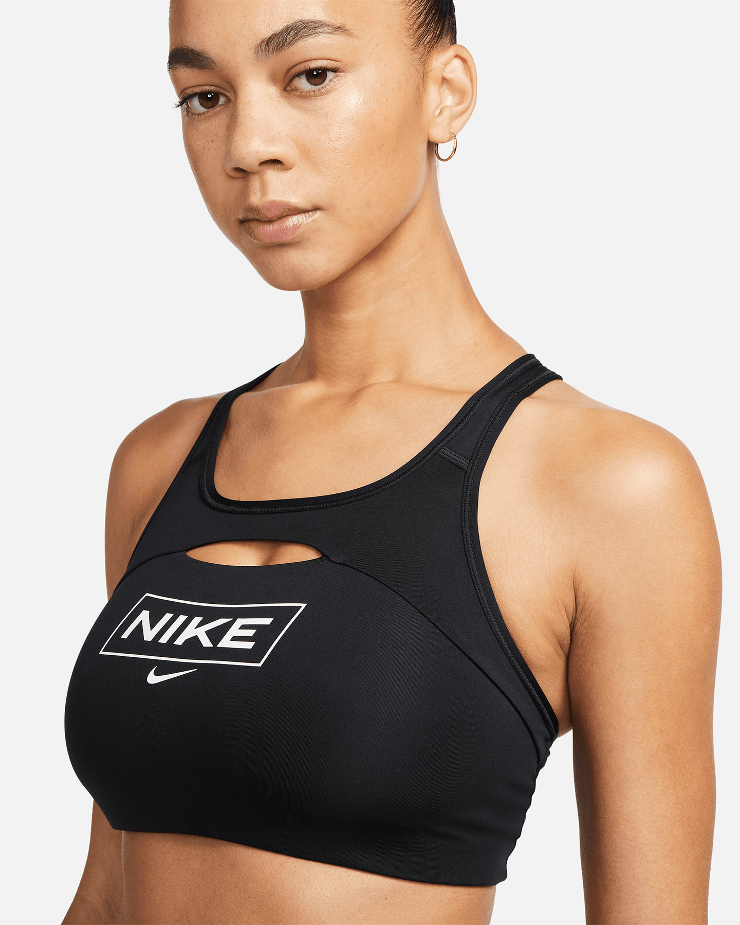 Bra training NIKE POLY CROSSED W - Nero - 2 | Cisalfa Sport