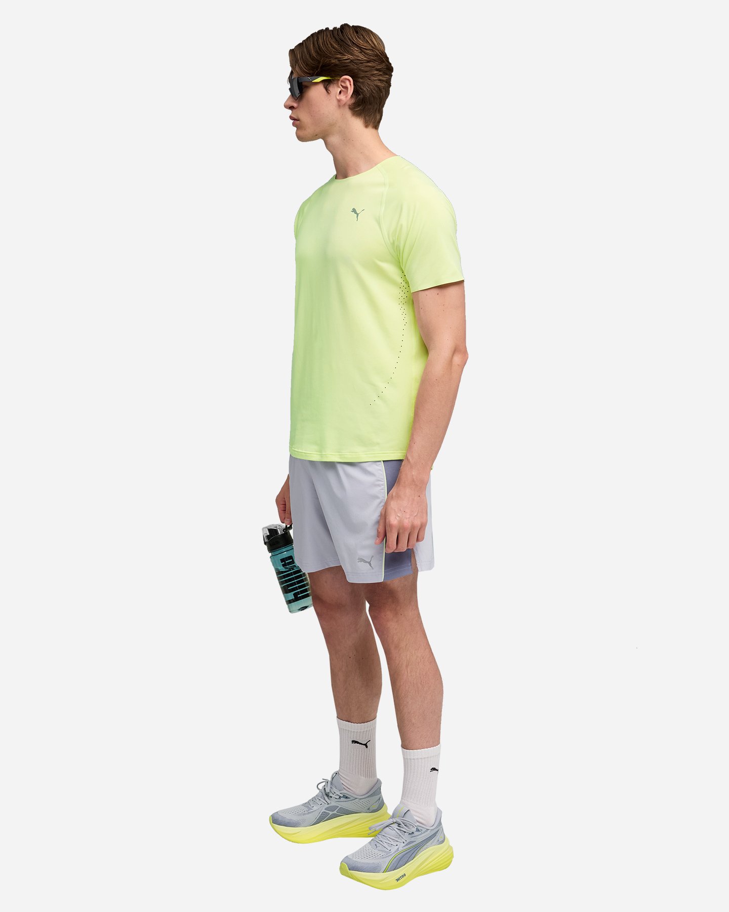 T-shirt running PUMA EVERYDAY CLOUDSPUN M - Giallo - 4 | Cisalfa Sport