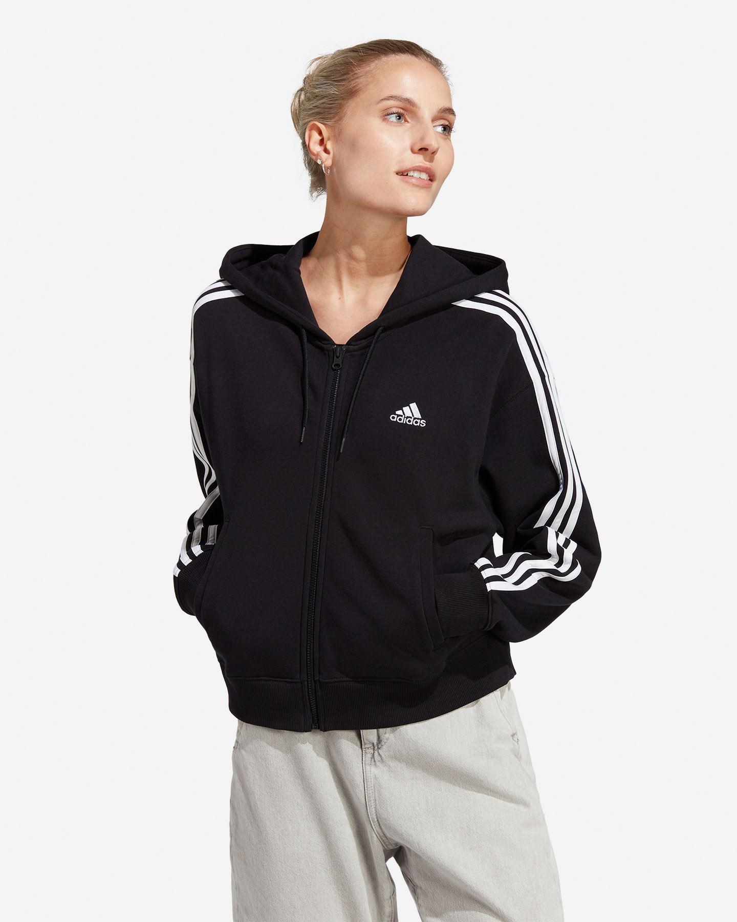 Felpa ADIDAS 3STRIPES W - Nero - 1 | Cisalfa Sport