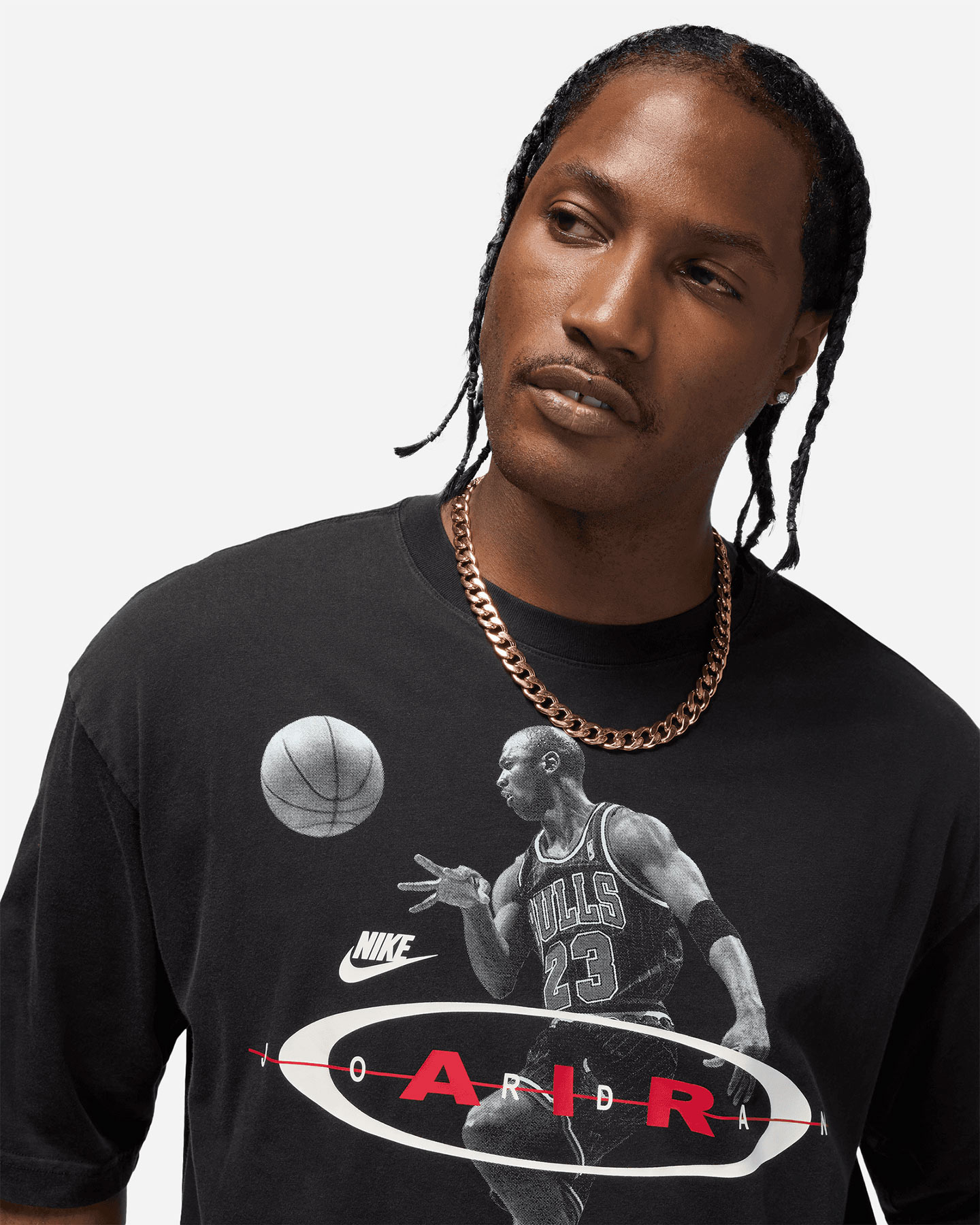 T-shirt NIKE JORDAN 2AIR RING M - Nero - 3 | Cisalfa Sport