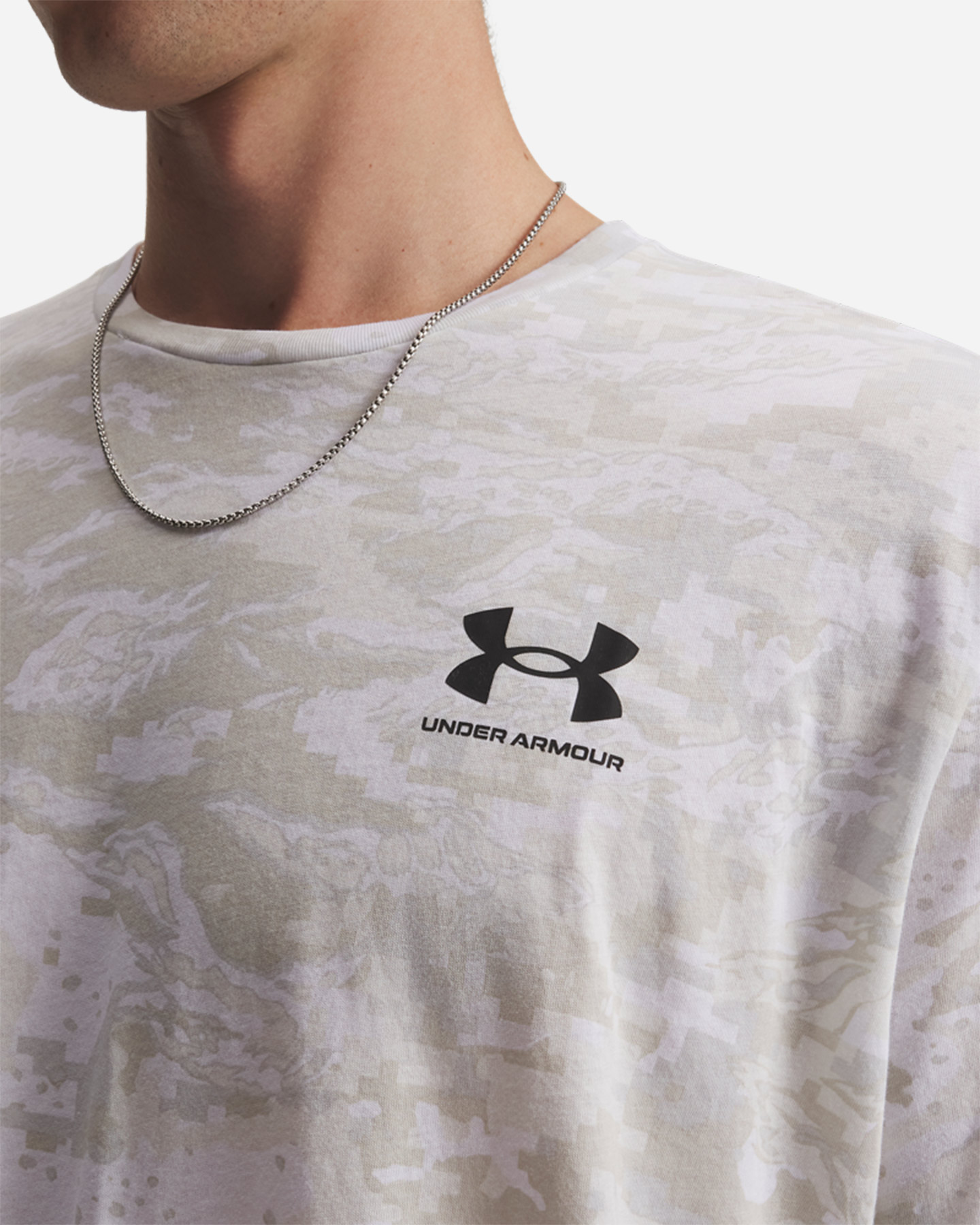 T-shirt UNDER ARMOUR CAMO SMALL LOGO M - Bianco - 4 | Cisalfa Sport