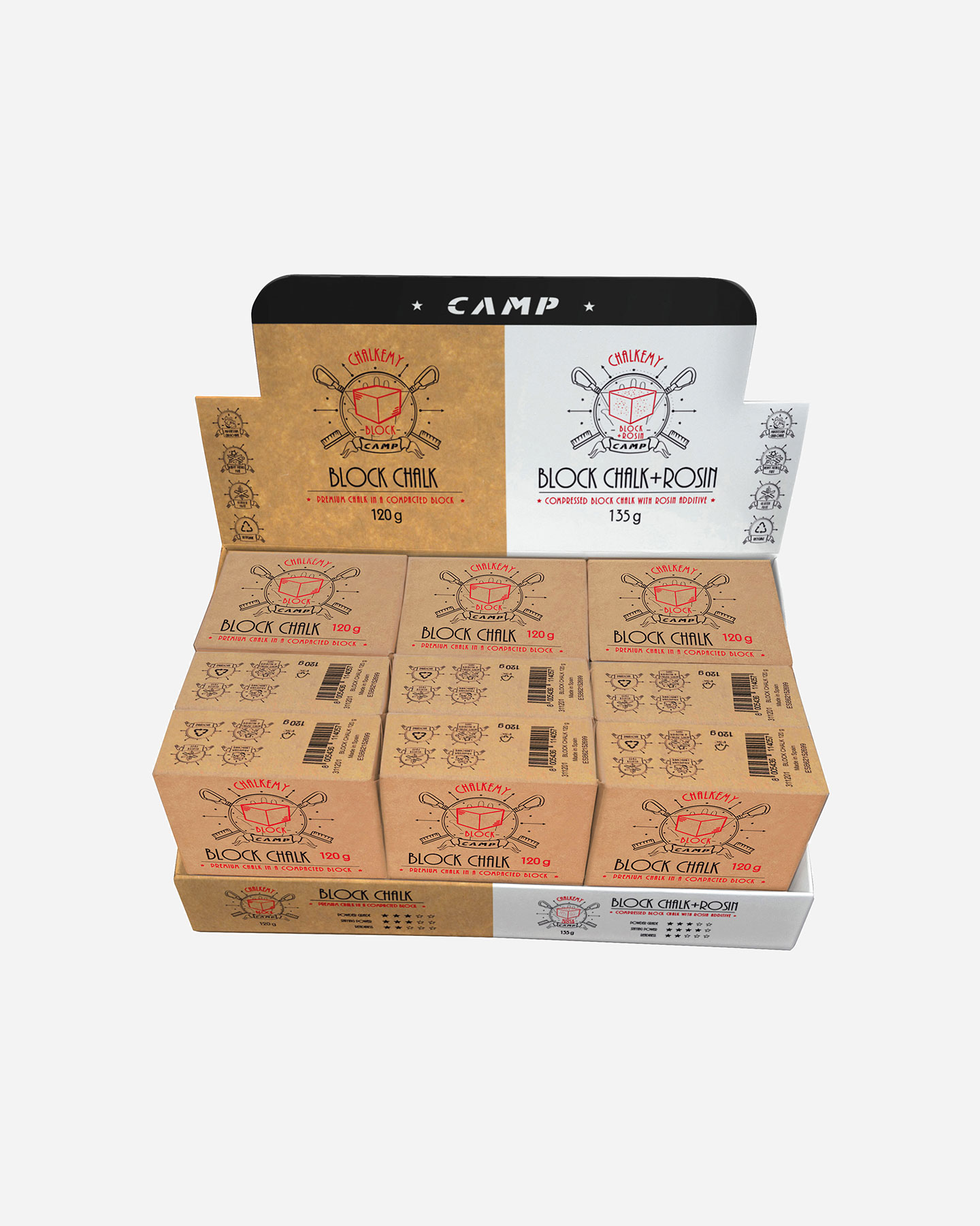 Accessorio arrampicata CAMP BLOCK CHALK 120GR  - Marrone - 2 | Cisalfa Sport