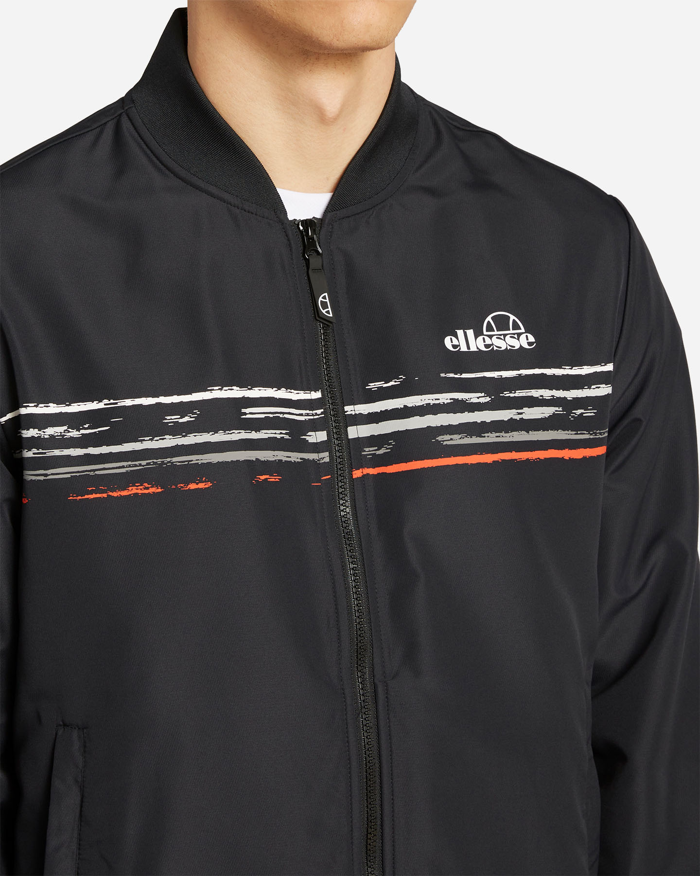 Giacca tennis ELLESSE FIVE STRIPES M - Nero - 4 | Cisalfa Sport
