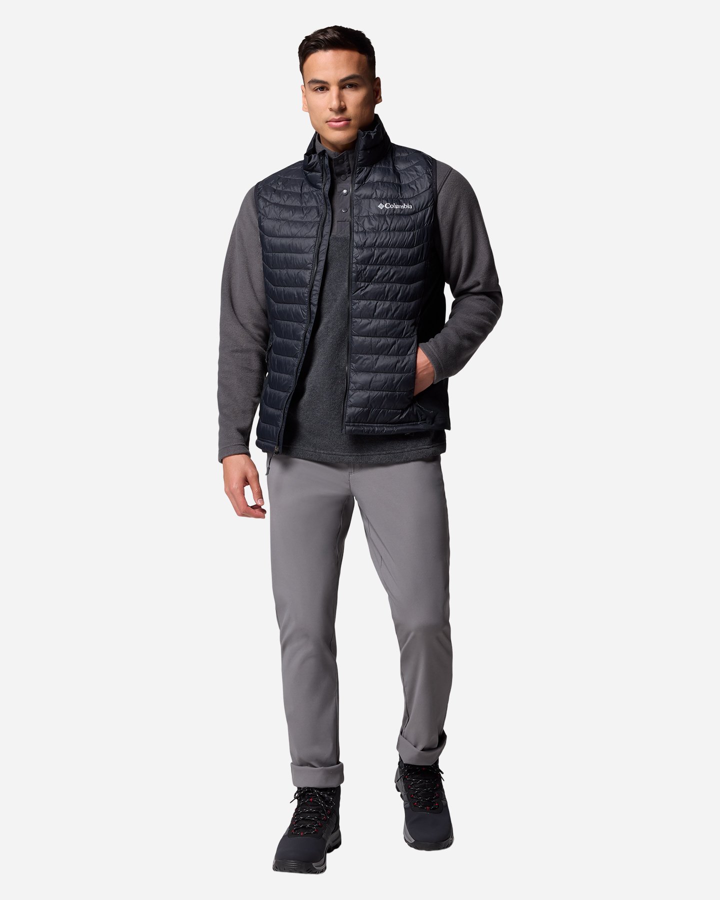 Gilet COLUMBIA POWDER PASS HYBRID M - Nero - 5 | Cisalfa Sport
