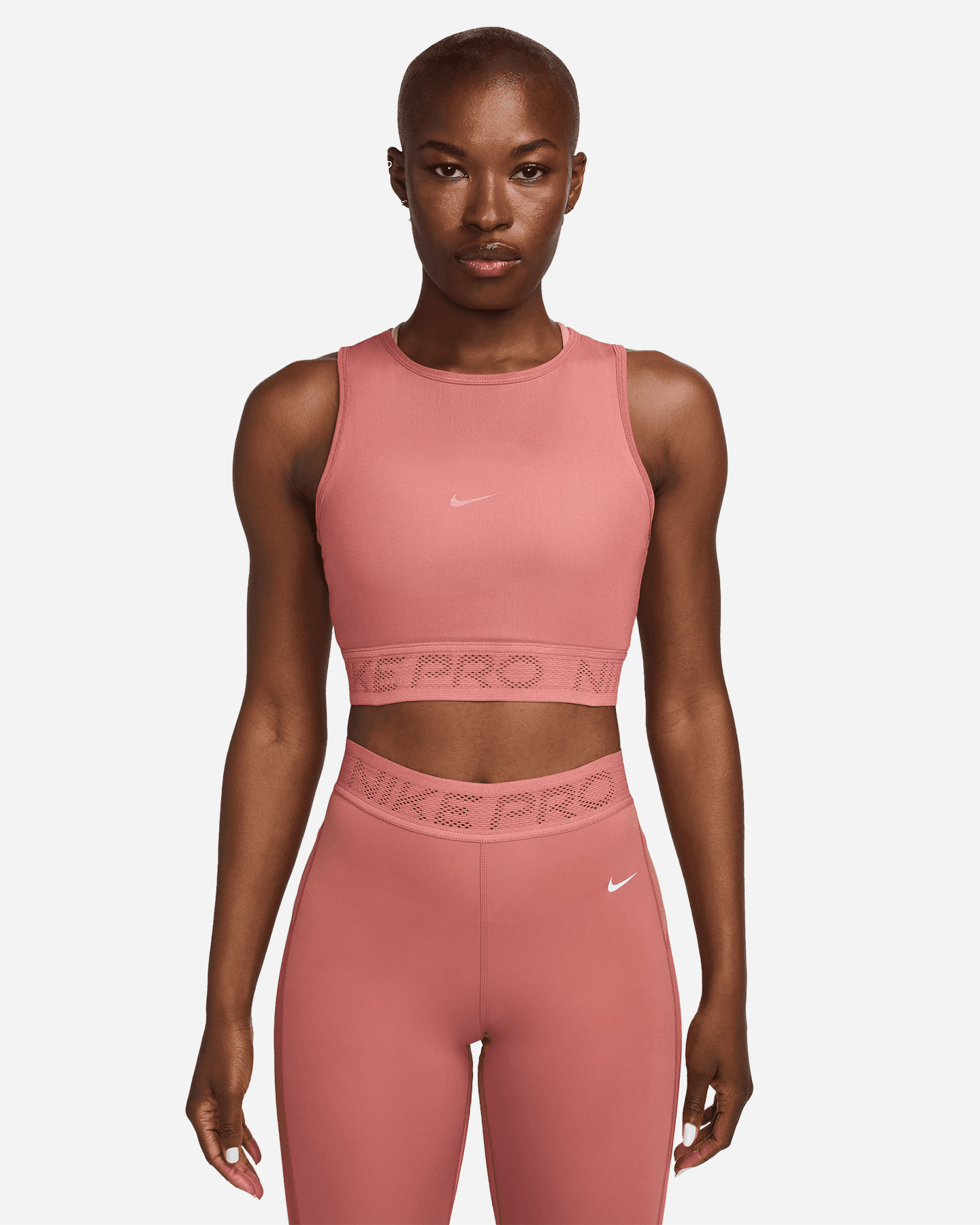Canotta training NIKE PRO CROP W - Rosa - 0 | Cisalfa Sport