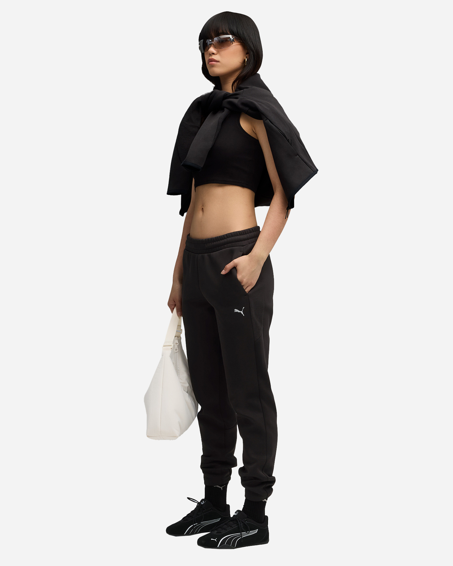 Pantalone PUMA EVOSTRIPE W - Nero - 4 | Cisalfa Sport