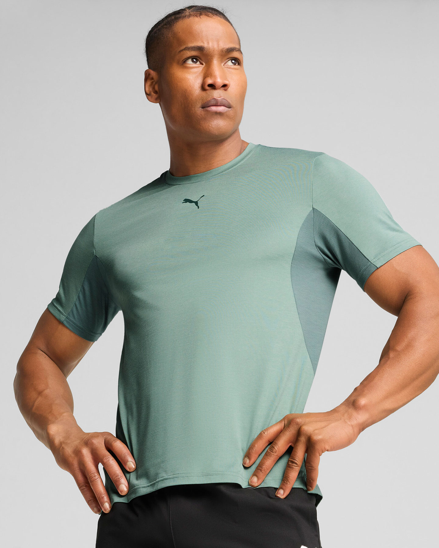 T-shirt training PUMA CLOUDSPUN M - Verde - 2 | Cisalfa Sport