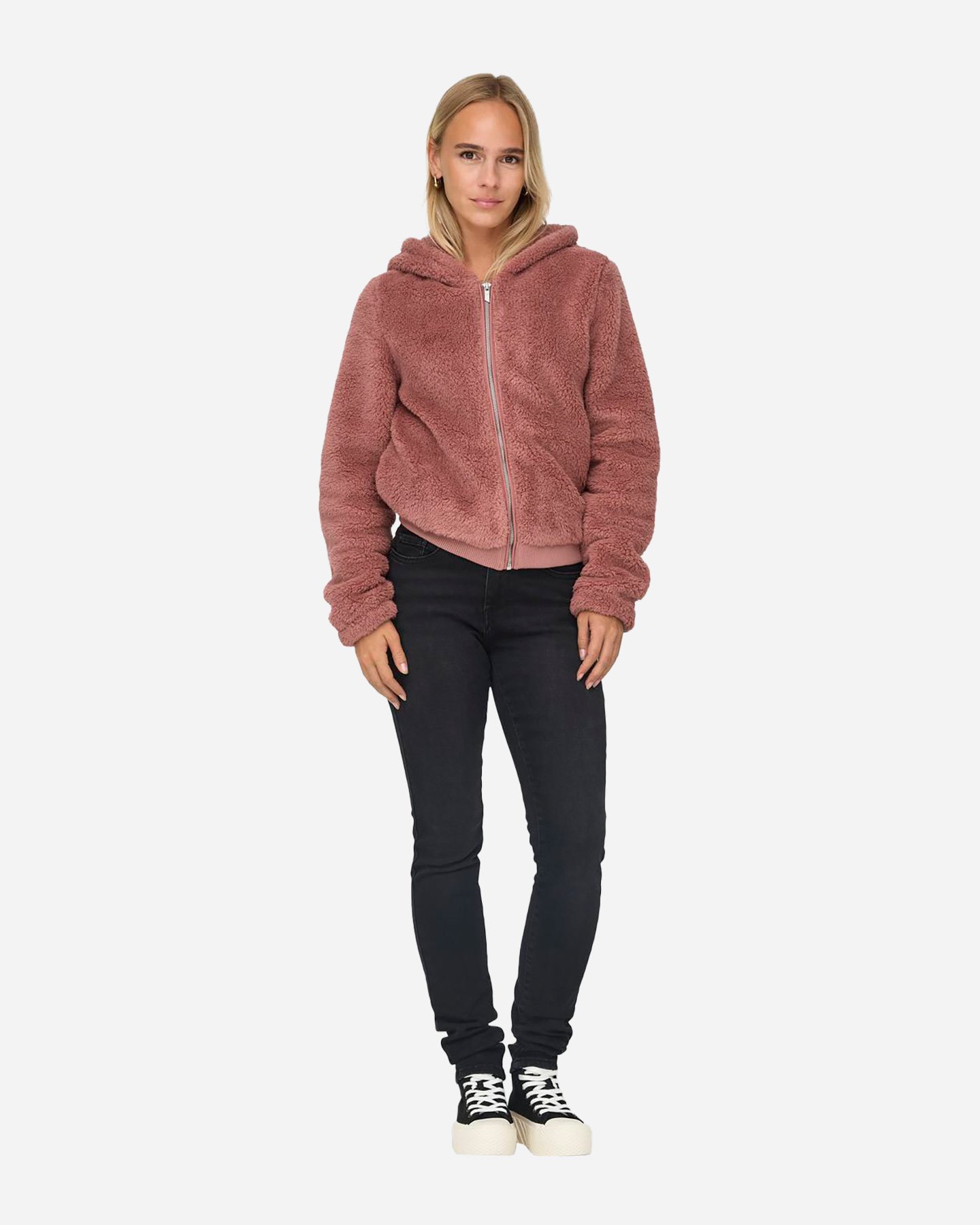 Felpa ONLY NEWANNA FURRY W - Rosa - 3 | Cisalfa Sport