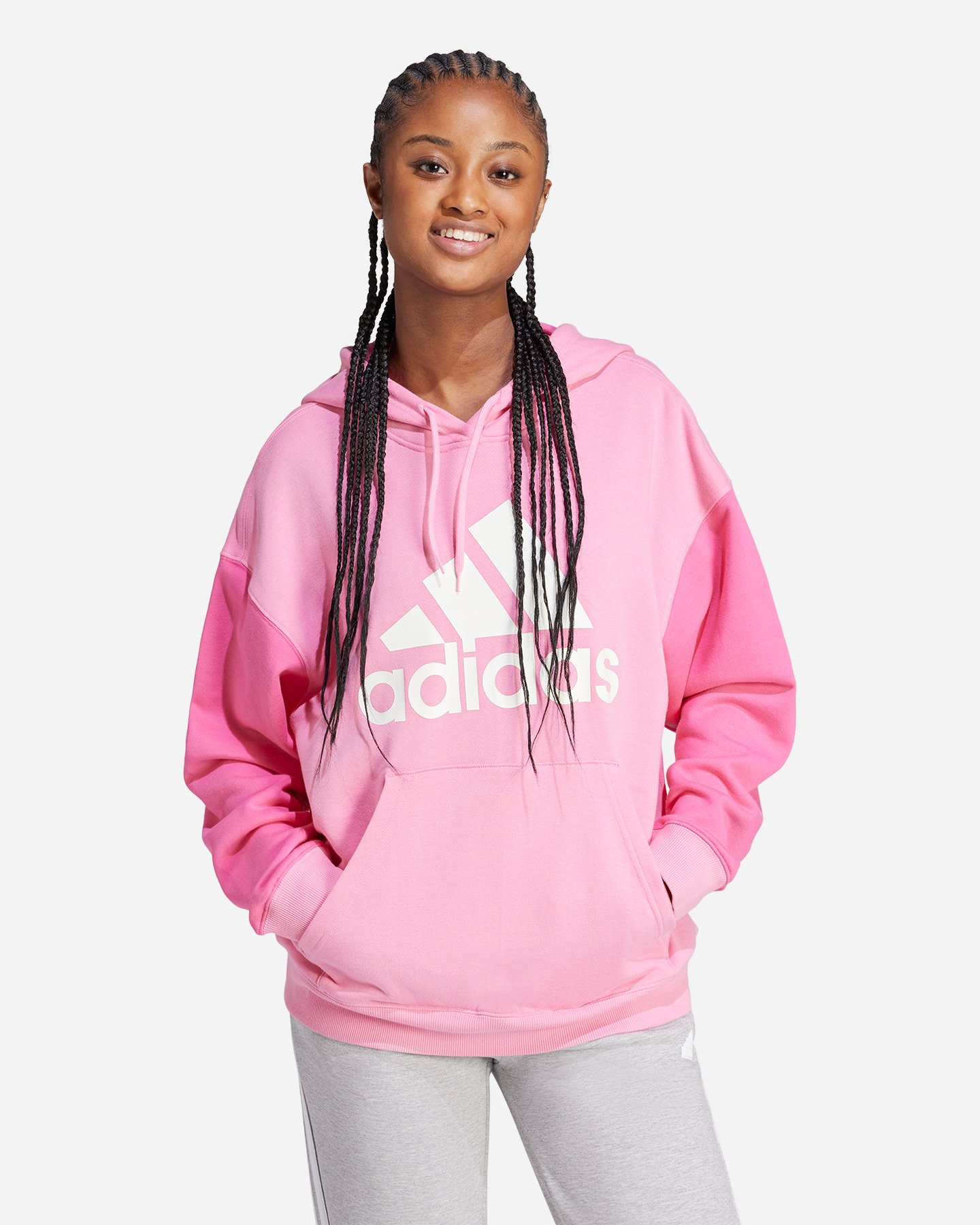 Felpa ADIDAS BIG LOGO W - Rosa - 1 | Cisalfa Sport