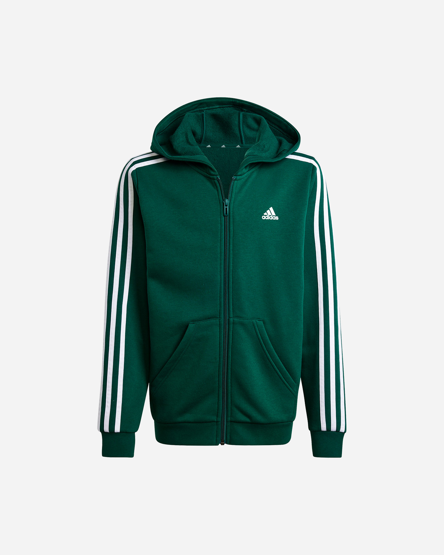 Felpa ADIDAS ESSENTIAL 3STRIPES JR - Verde - 0 | Cisalfa Sport
