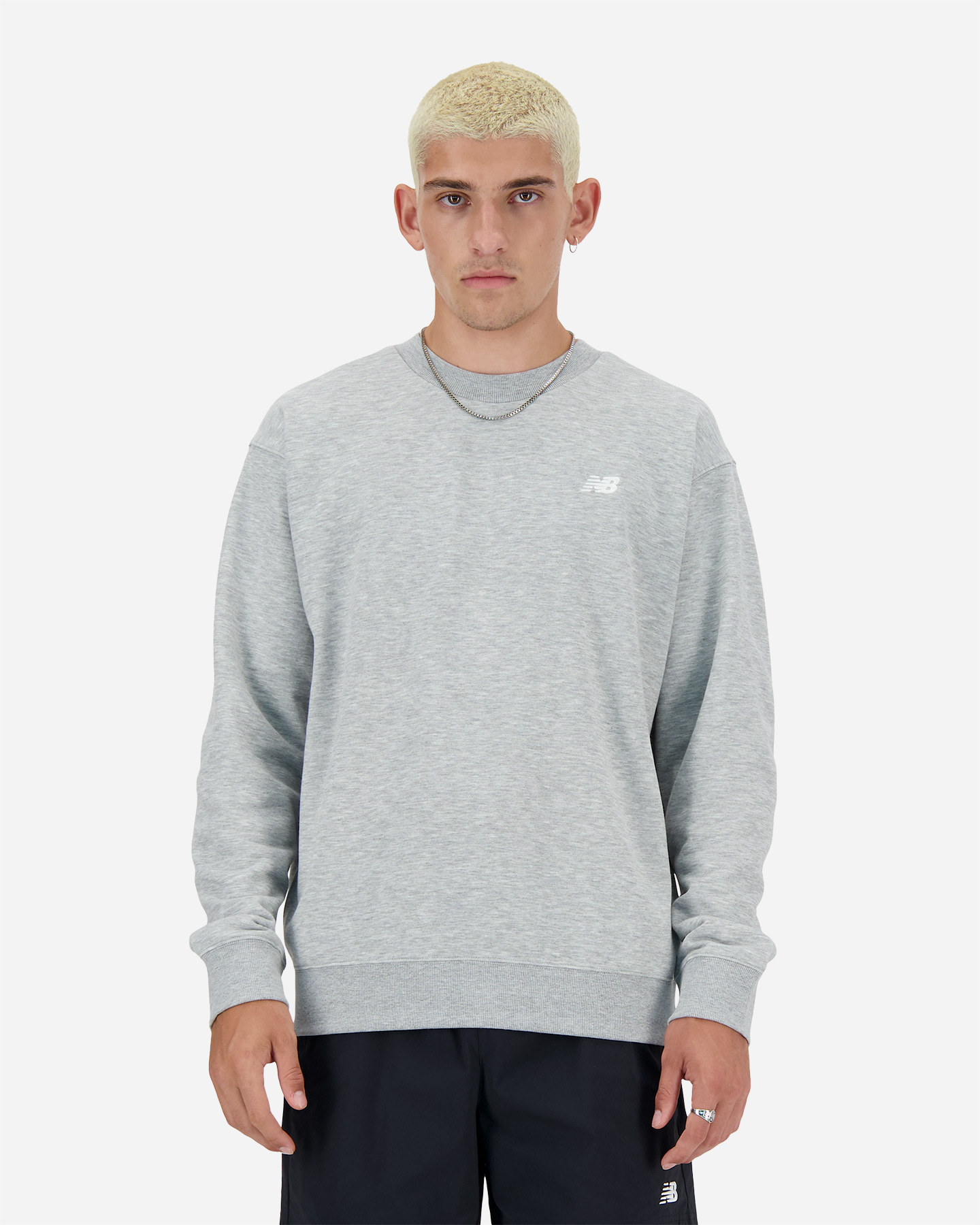 Felpa NEW BALANCE CREW M - Grigio - 0 | Cisalfa Sport
