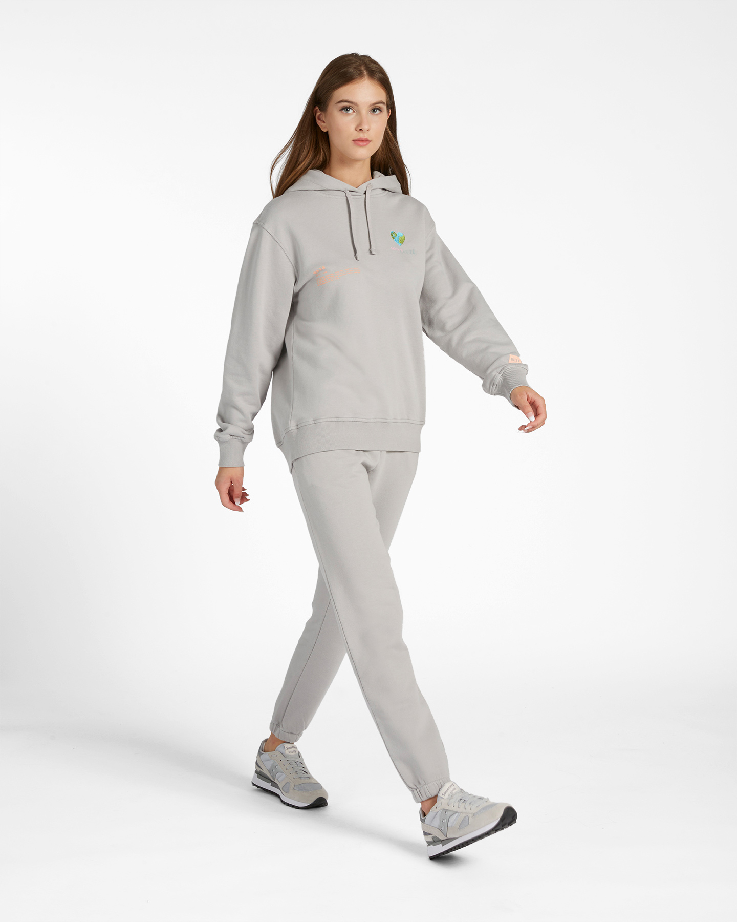 Felpa BEST COMPANY CLASSIC HOODIE W - Grigio - 3 | Cisalfa Sport