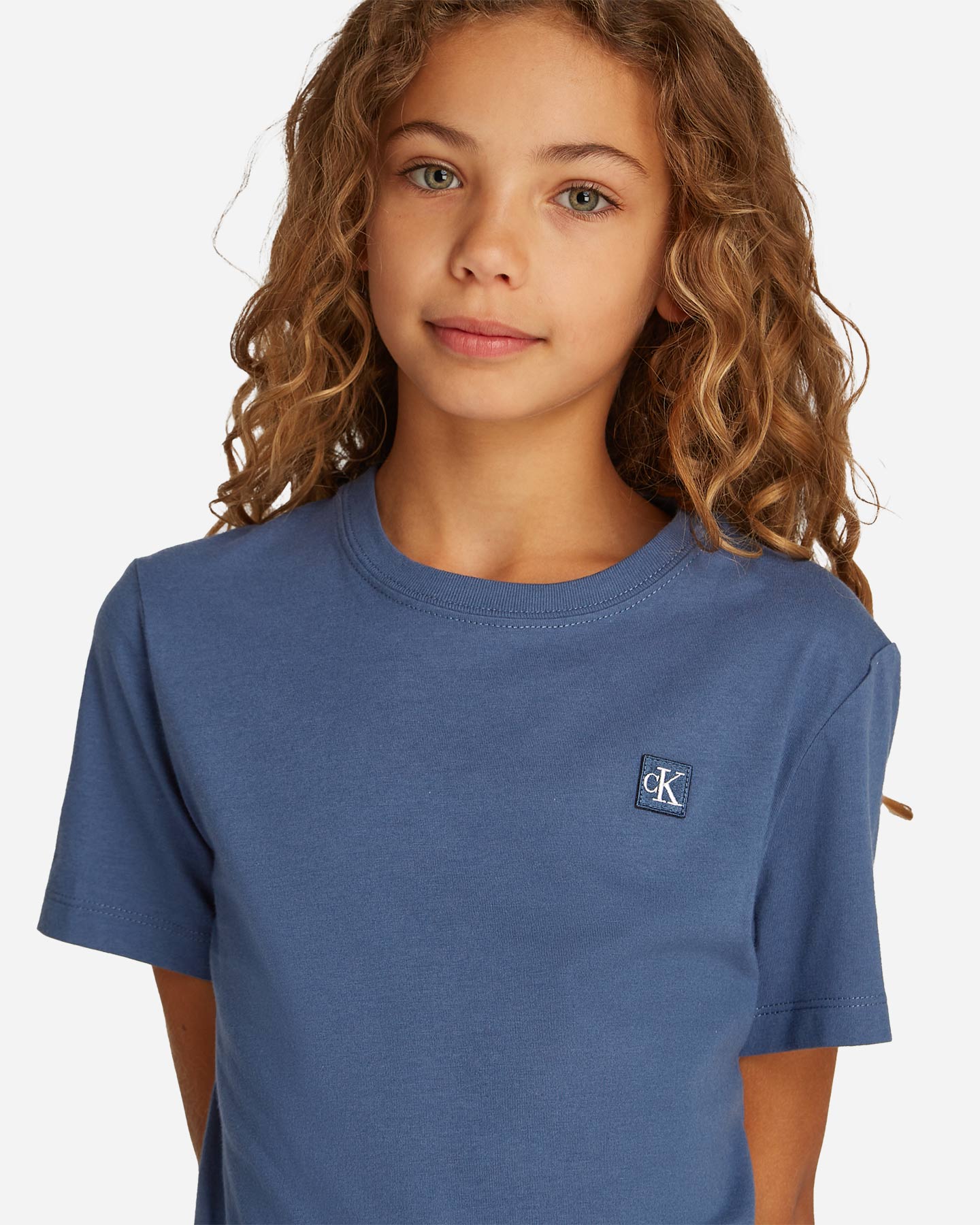 T-shirt CALVIN KLEIN JEANS MINI BADGE JR - Blu - 5 | Cisalfa Sport