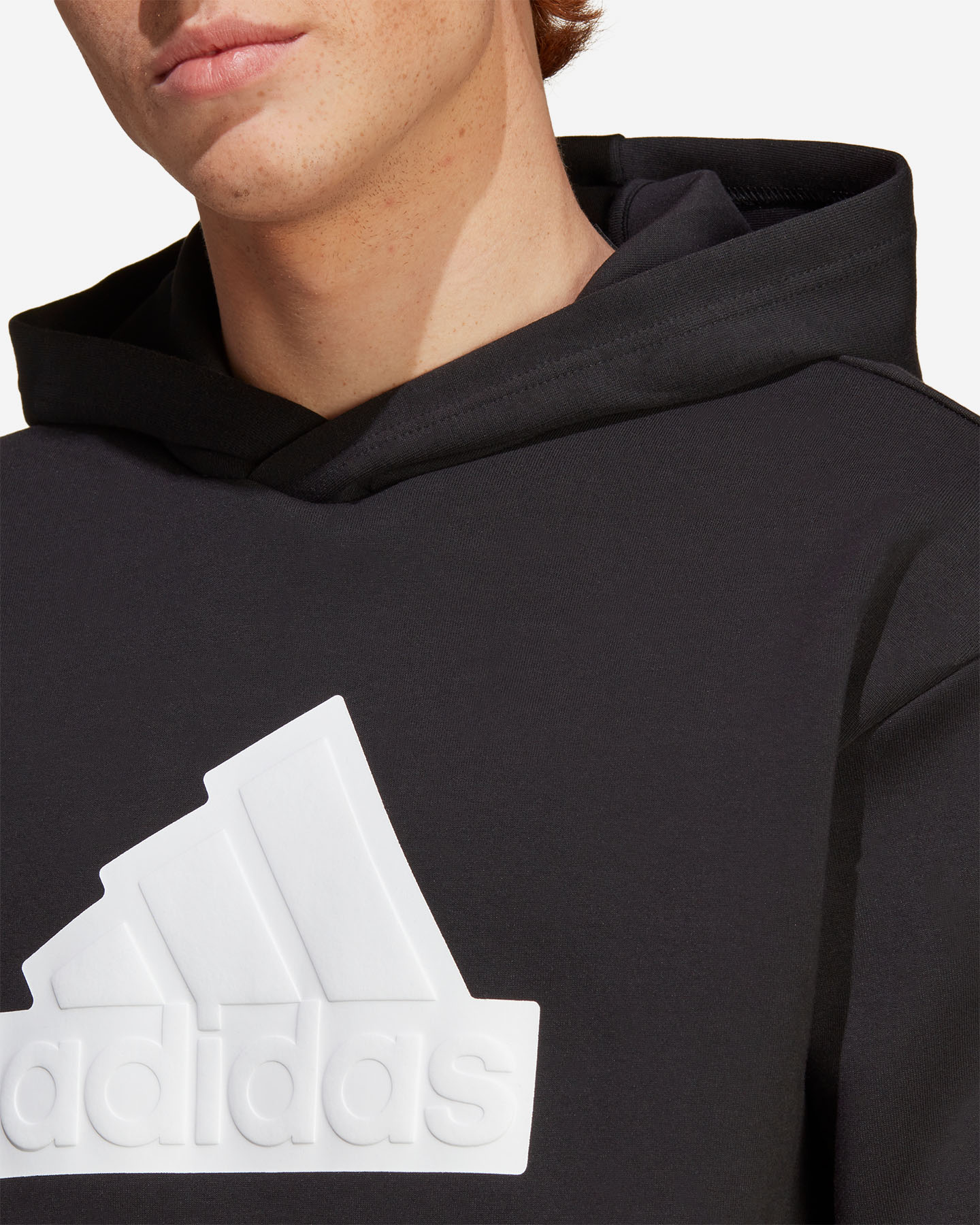 Felpa ADIDAS BADGE OF SPORT BIG LOGO M - Nero - 4 | Cisalfa Sport