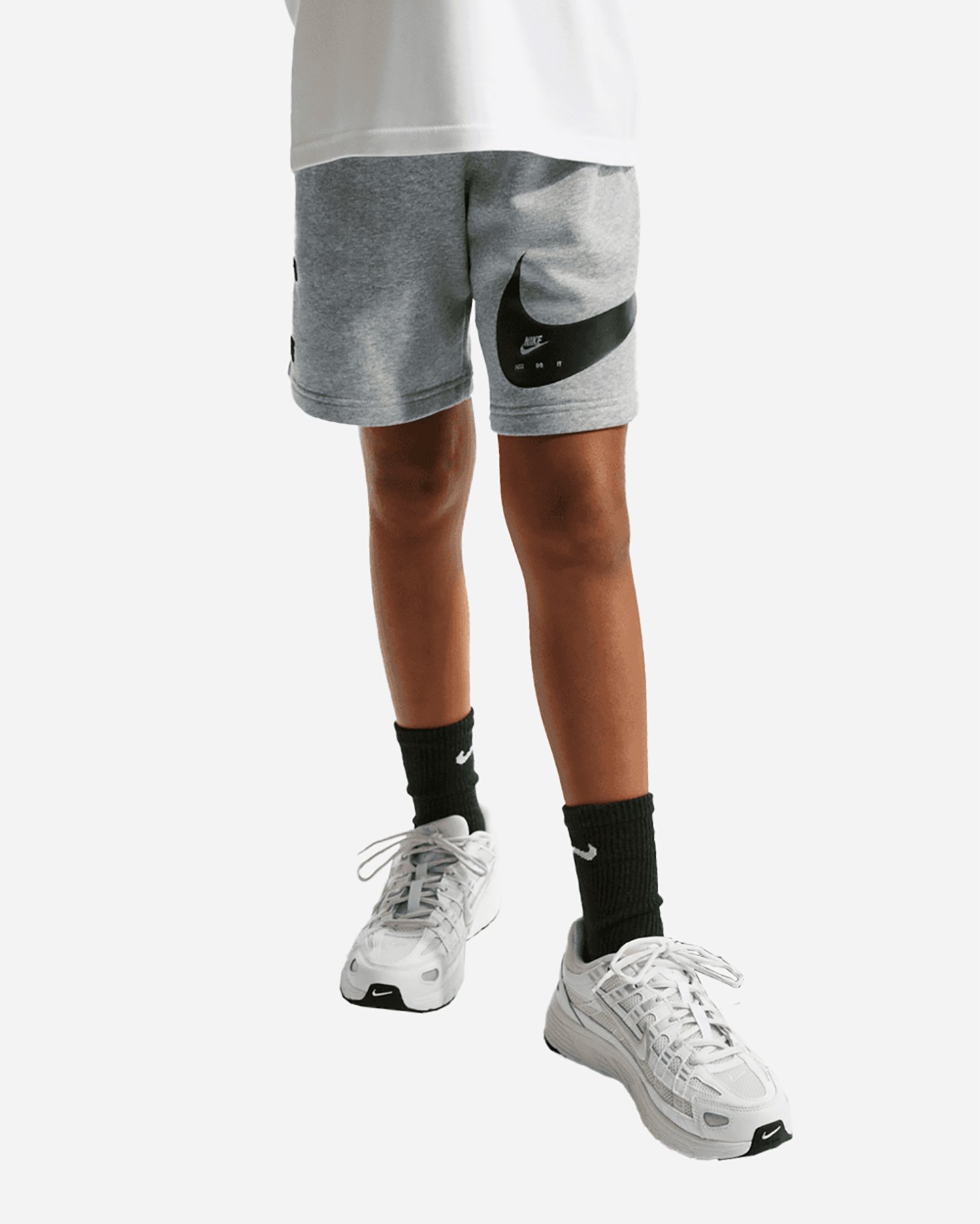 Pantaloncini NIKE BIG SWOOSH JR - Grigio - 0 | Cisalfa Sport