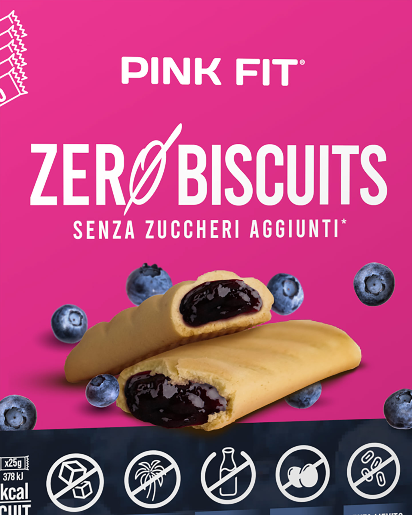 Energetico PROACTION BISCOTTI ZERO MIRTILLO  - Color mix - 1 | Cisalfa Sport