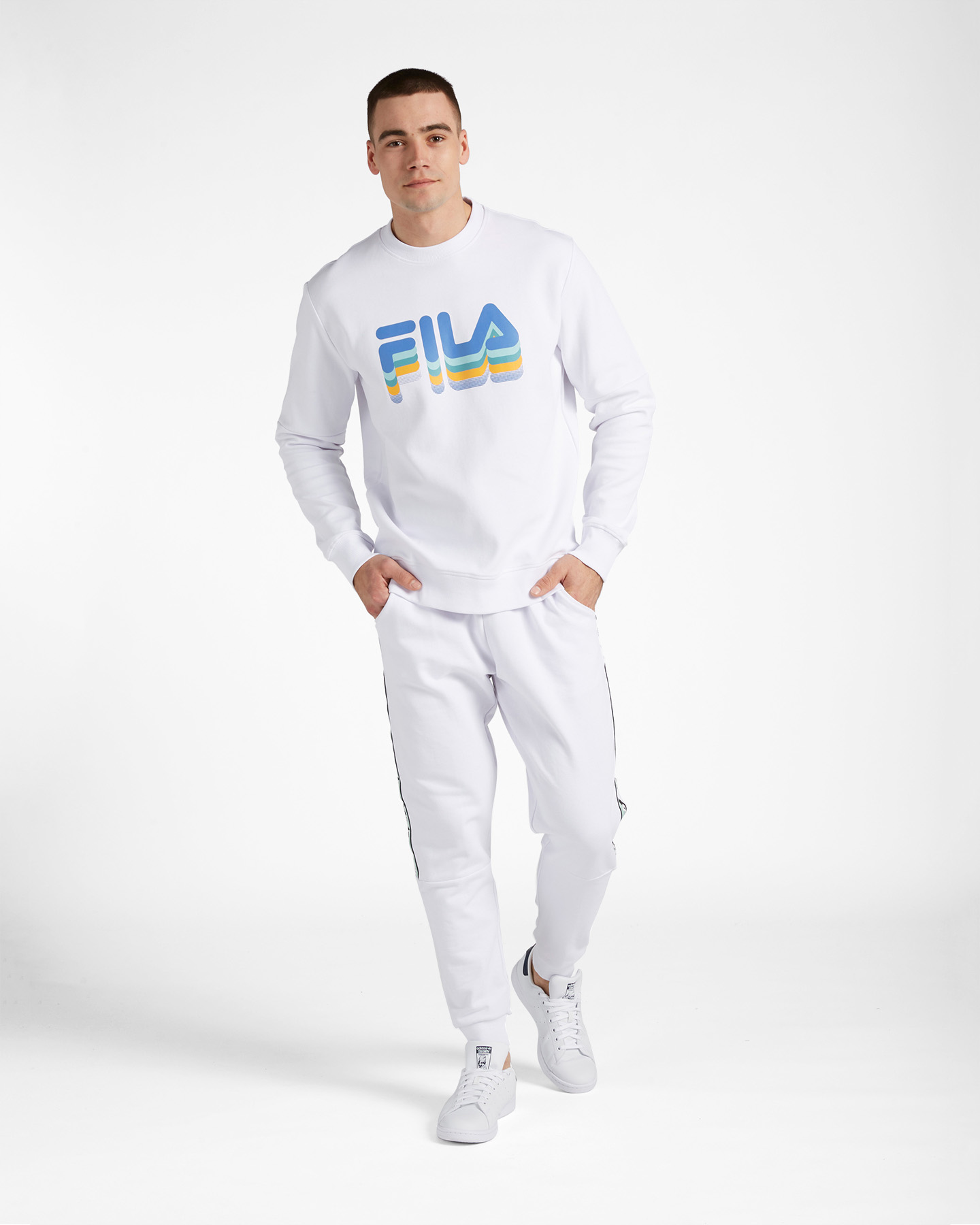 Felpa FILA GRAPHICS LOGO LINEA M - Bianco - 1 | Cisalfa Sport