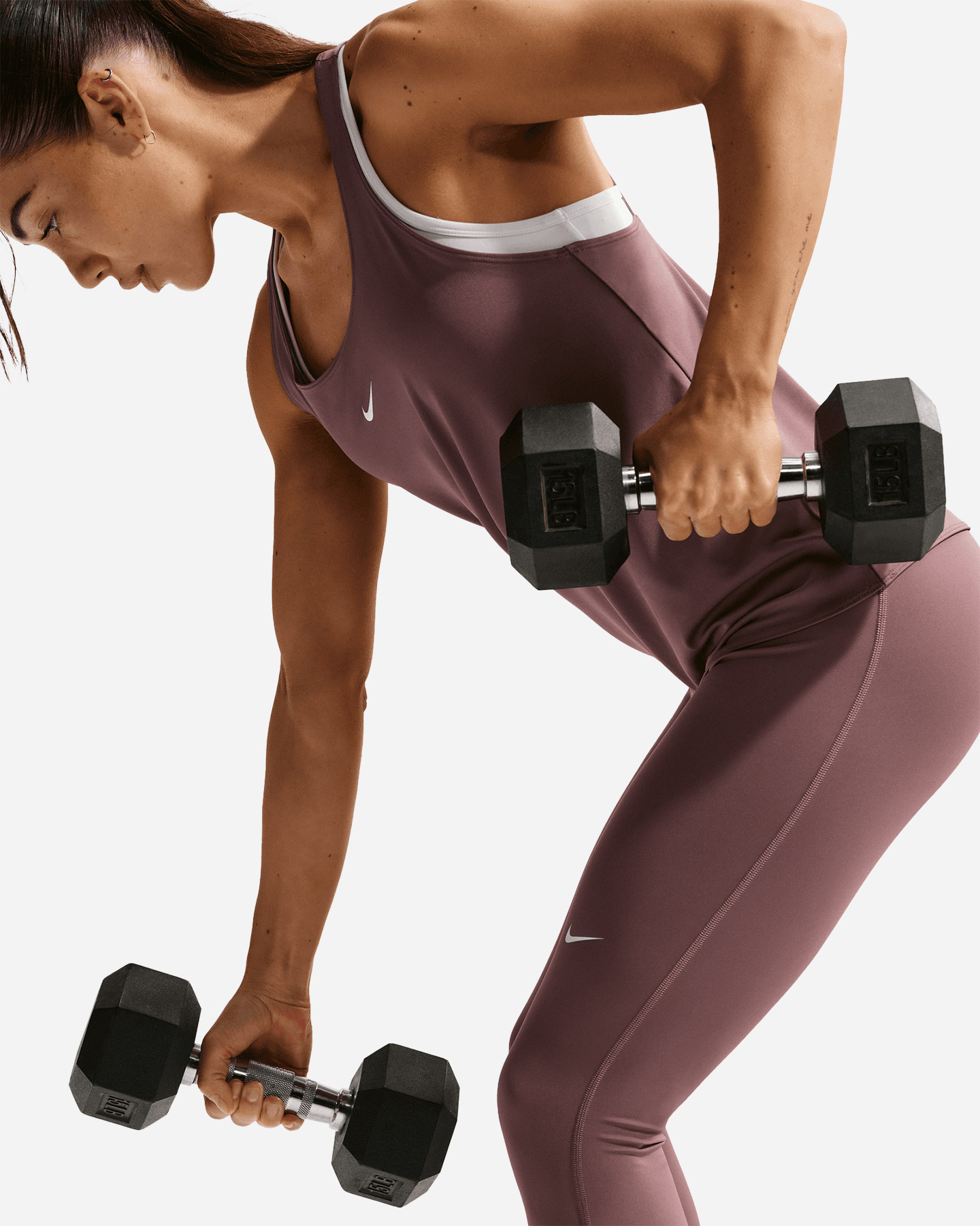 Leggings NIKE PRO USM ELAST LOGO W - Marrone - 5 | Cisalfa Sport