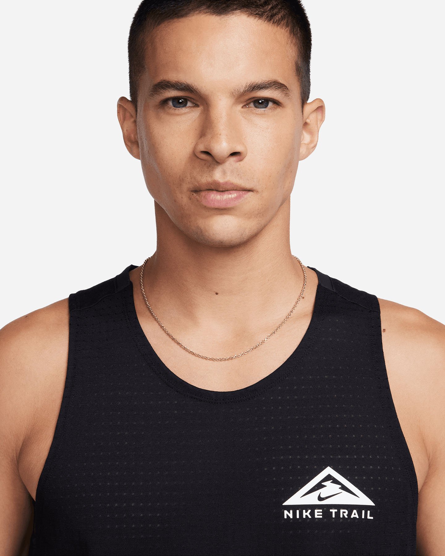 Canotta running NIKE DRI FIT TRAIL M - Nero - 3 | Cisalfa Sport