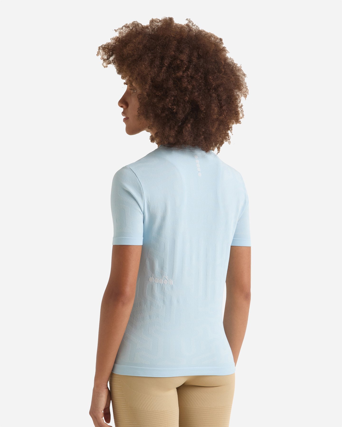 T-shirt running DIADORA STRATOUNO SKIN FRIENDLY W - Azzurro - 2 | Cisalfa Sport