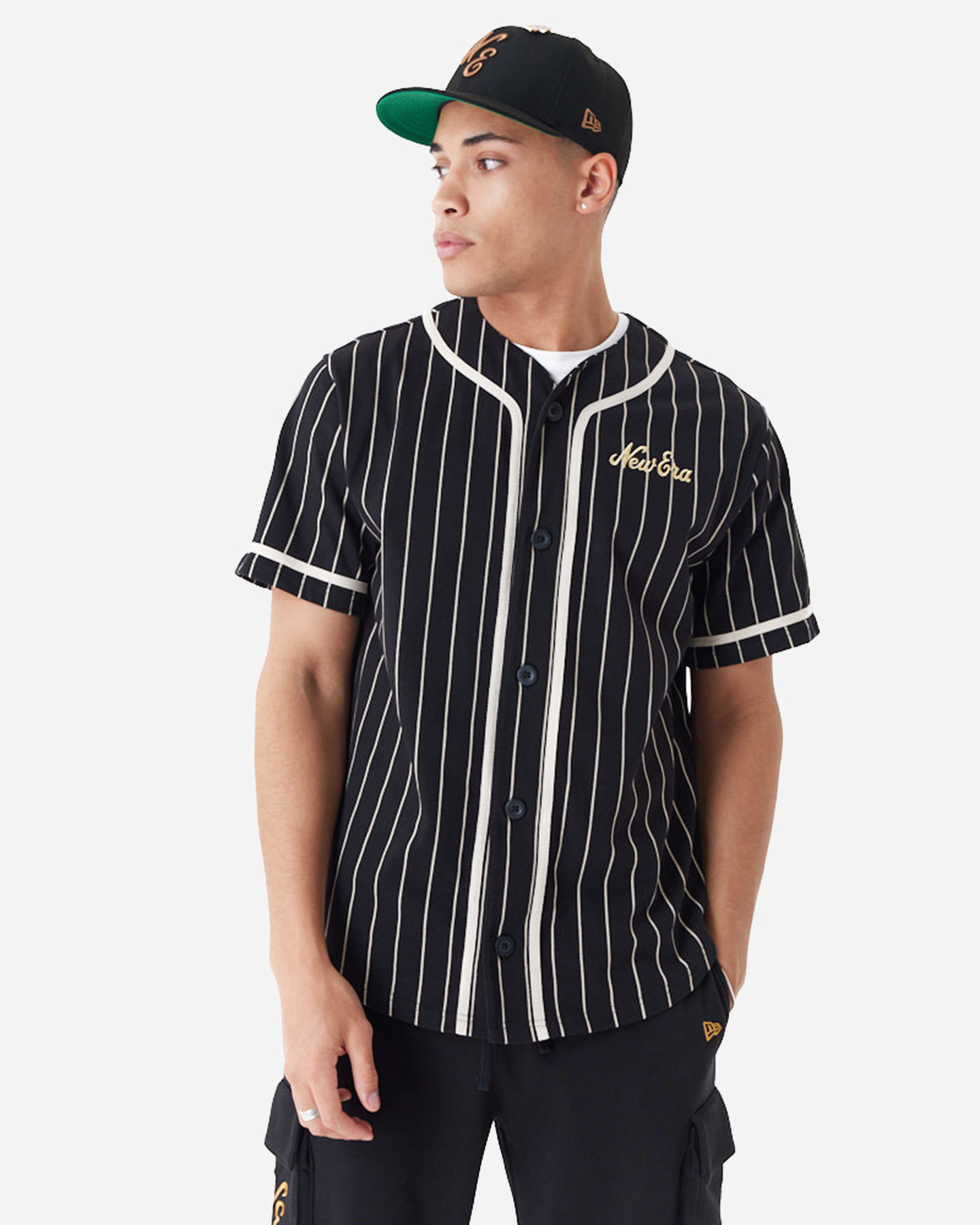 T-shirt NEW ERA BRAND PINSTRIPE M - Nero - 0 | Cisalfa Sport