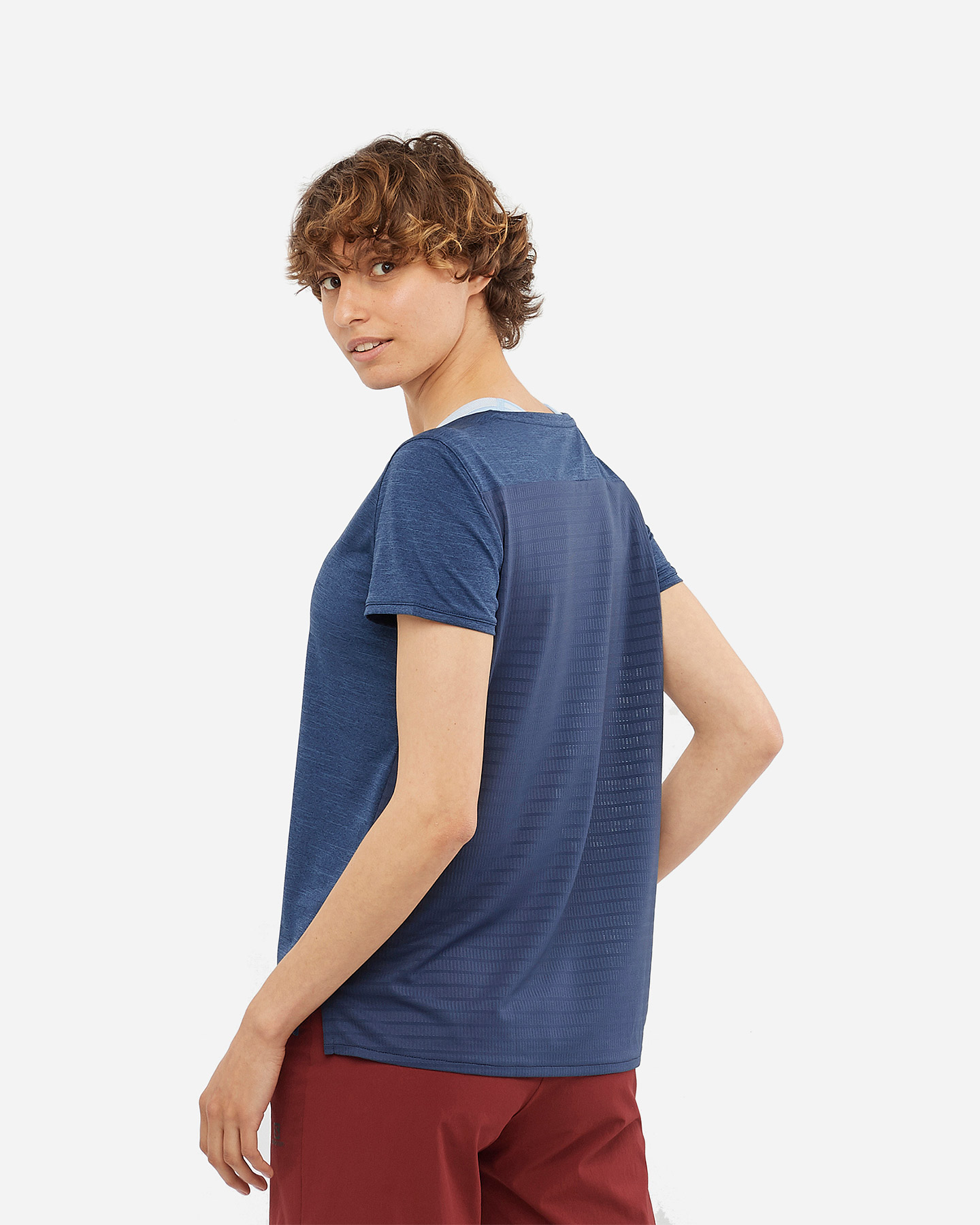 T-shirt SALOMON OUTLINE SUMMER W - Blu - 2 | Cisalfa Sport