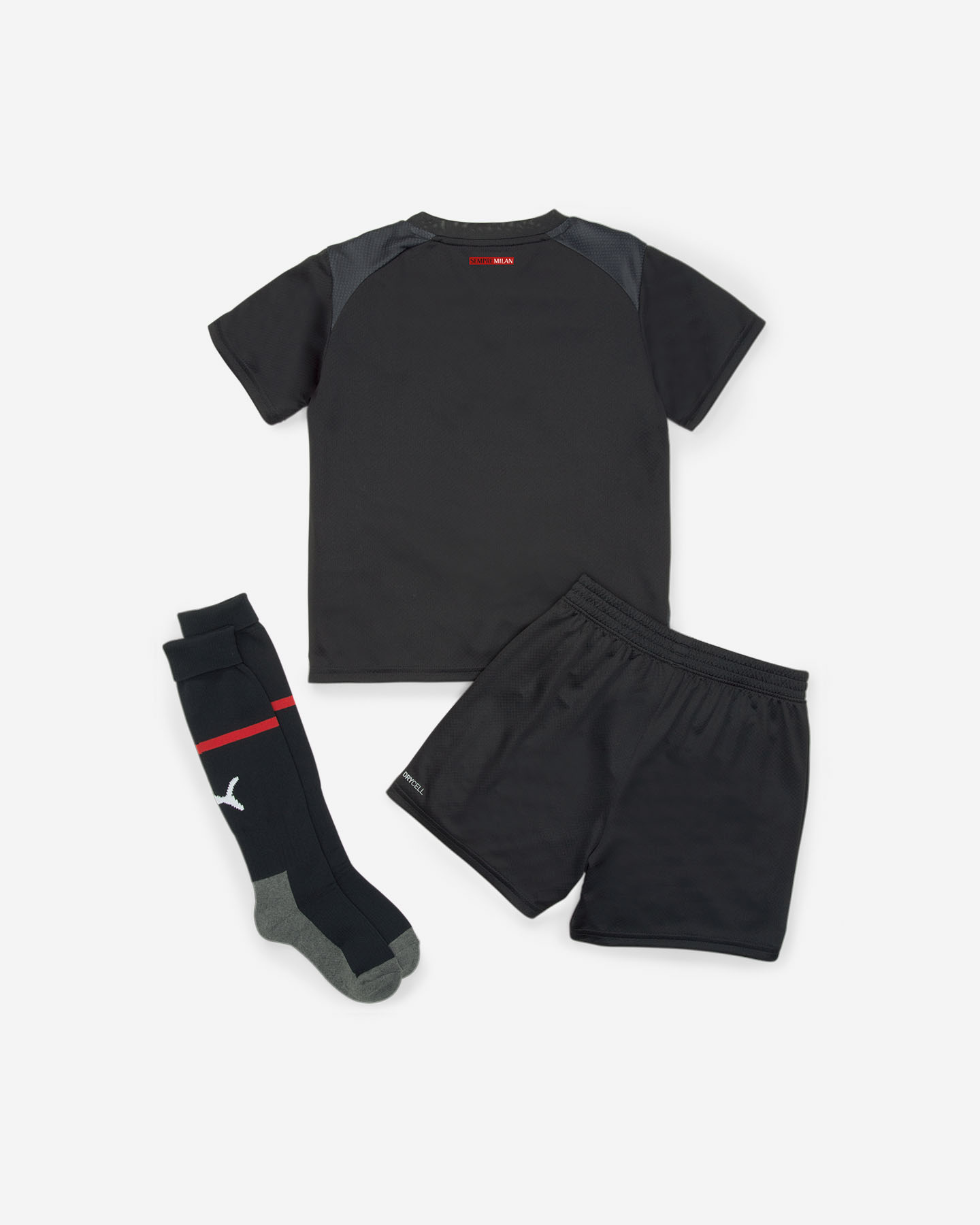 Abbigliamento calcio ufficiale PUMA MILAN HOME MINIKIT 22-23 JR - Nero - 1 | Cisalfa Sport
