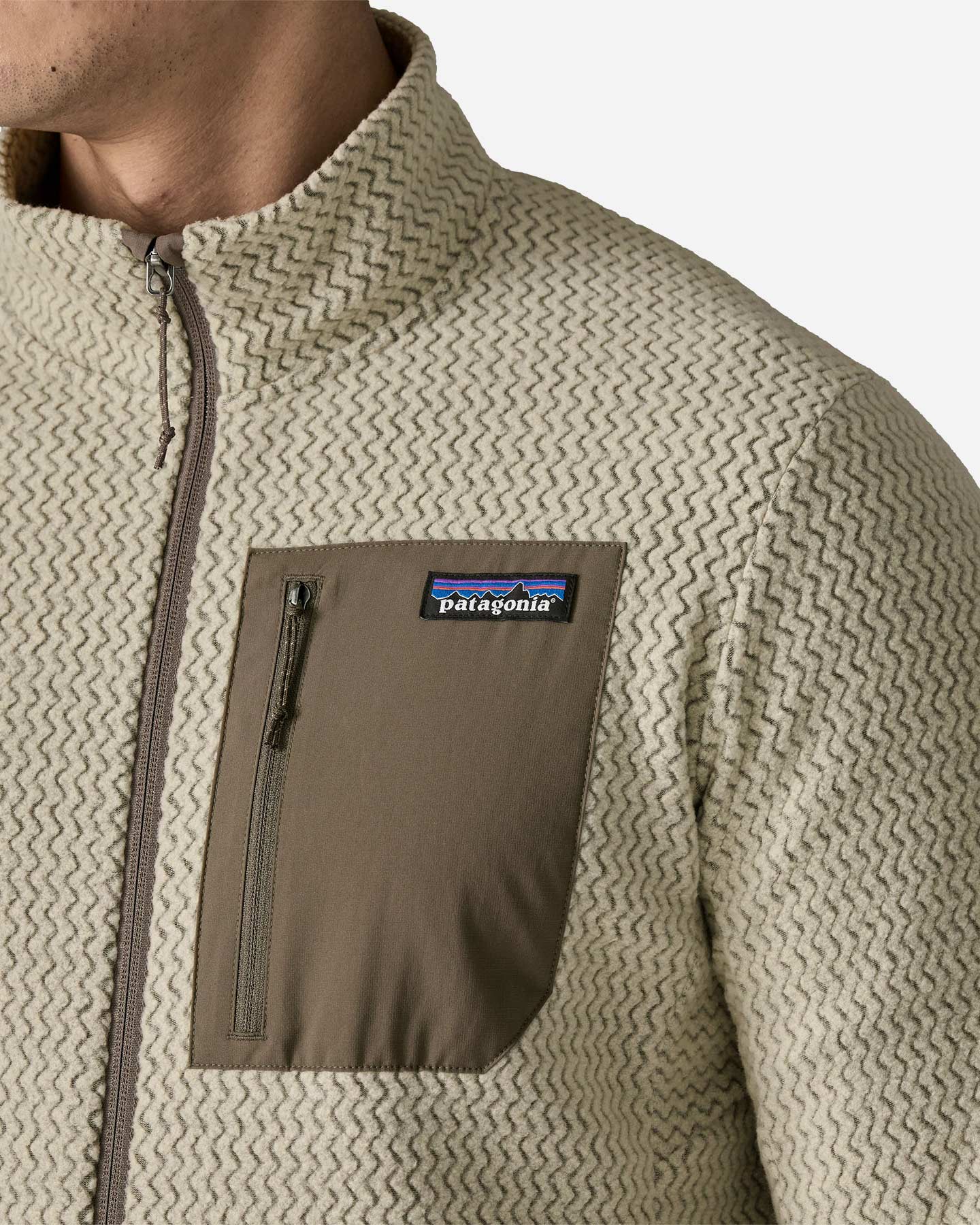 Pile PATAGONIA R1 M - Beige - 5 | Cisalfa Sport