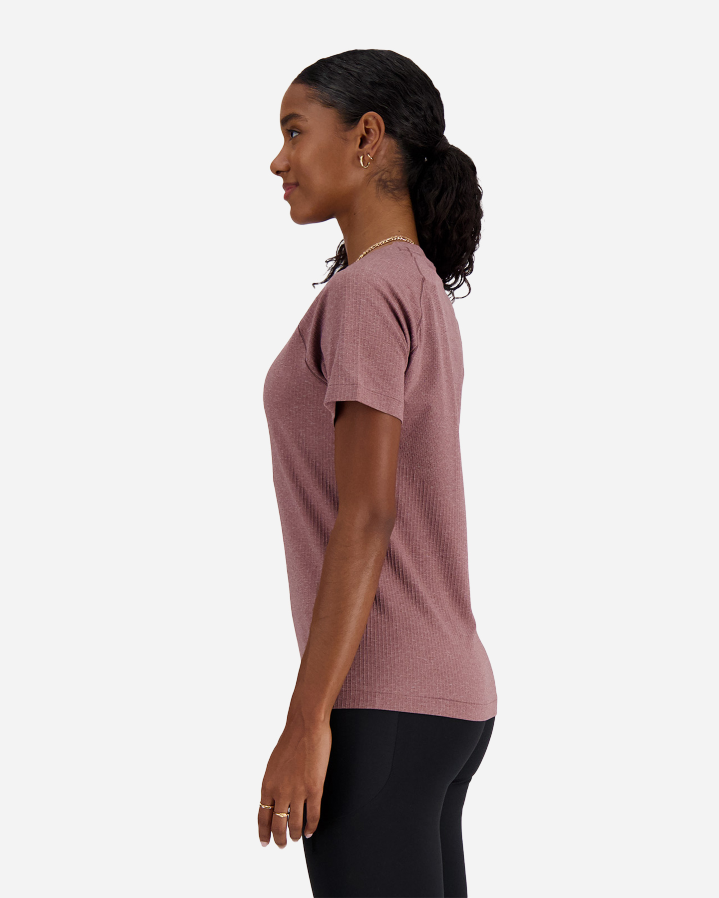 T-shirt running NEW BALANCE SEAMLESS W - Rosa - 2 | Cisalfa Sport