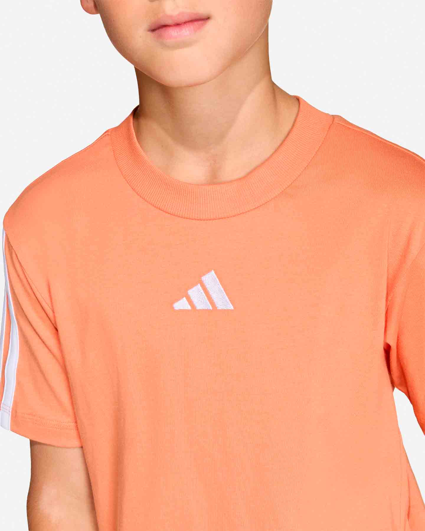 T-shirt ADIDAS ESSENTIALS 3STRIPES JR - Arancione - 5 | Cisalfa Sport