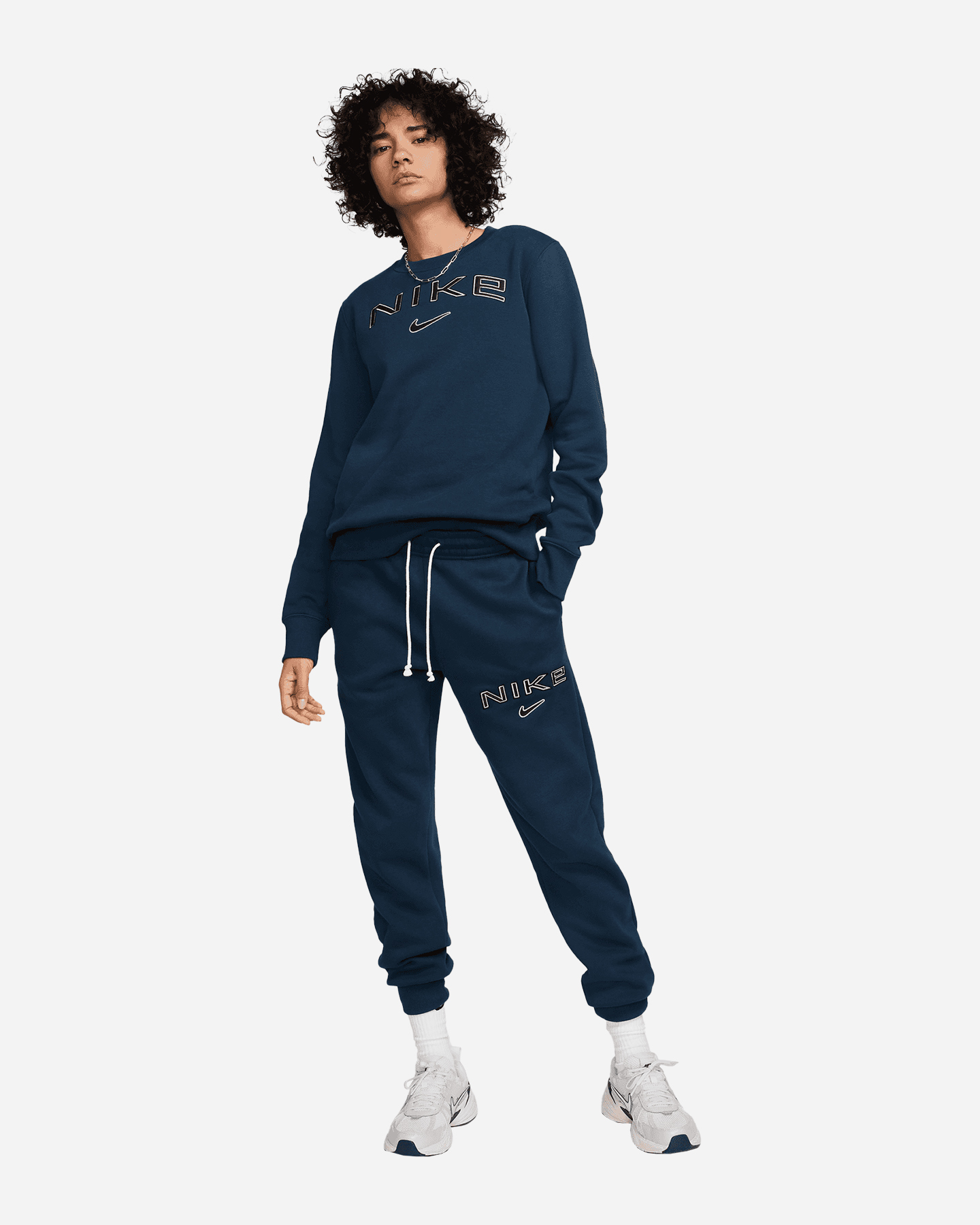 Felpa NIKE CLASSICS PLUS BIG LOGO W - Blu - 5 | Cisalfa Sport