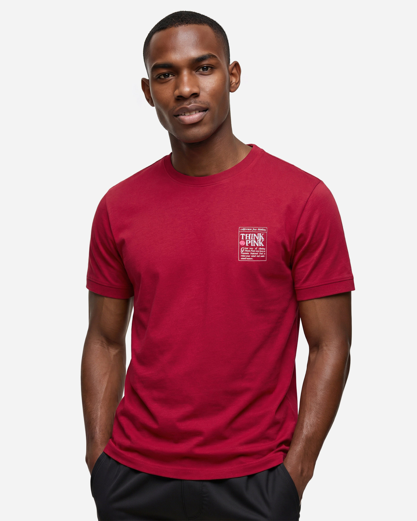 T-shirt THINK PINK GOPCORE M - Rosso - 2 | Cisalfa Sport